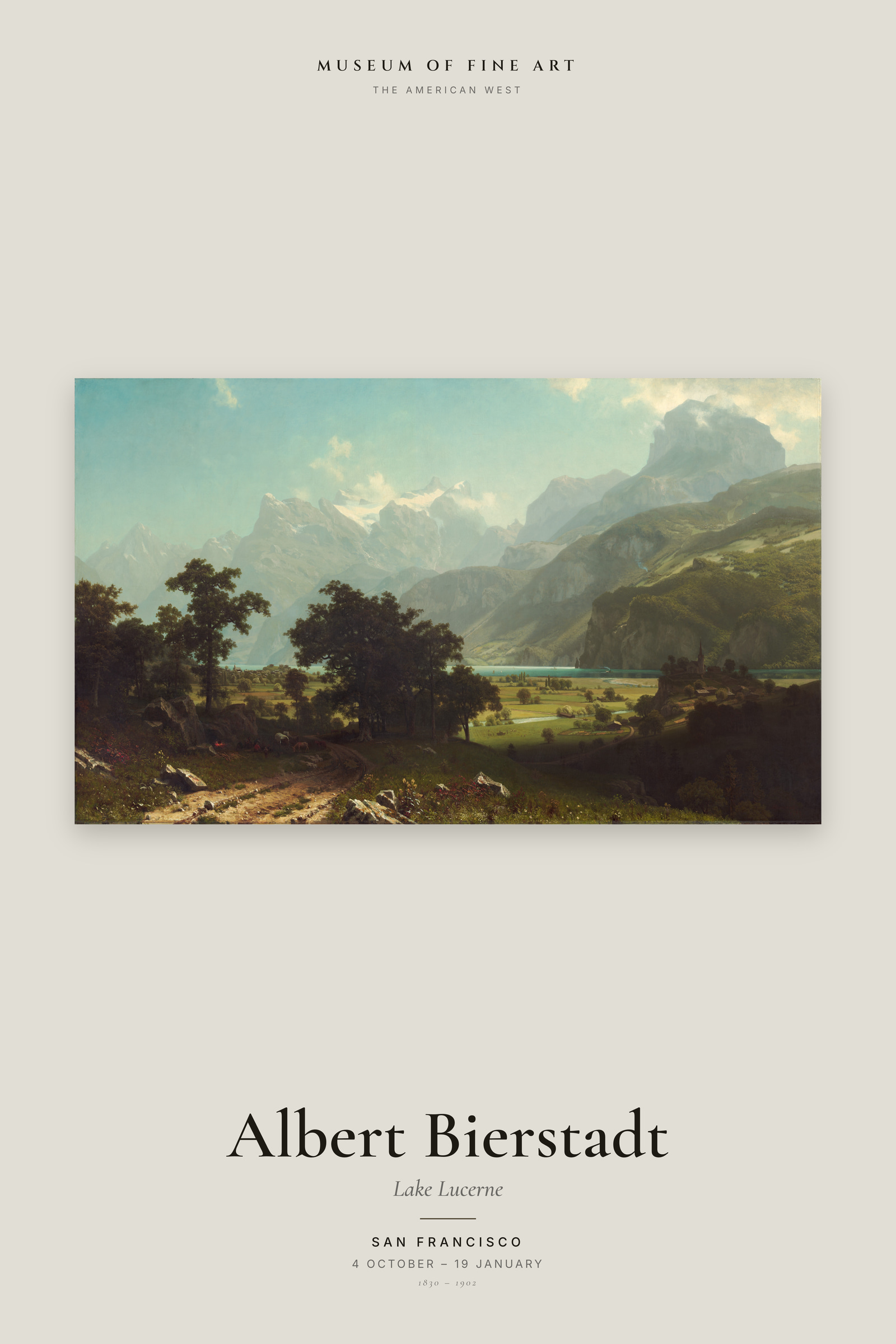 Lake Lucerne — Exhibition Poster