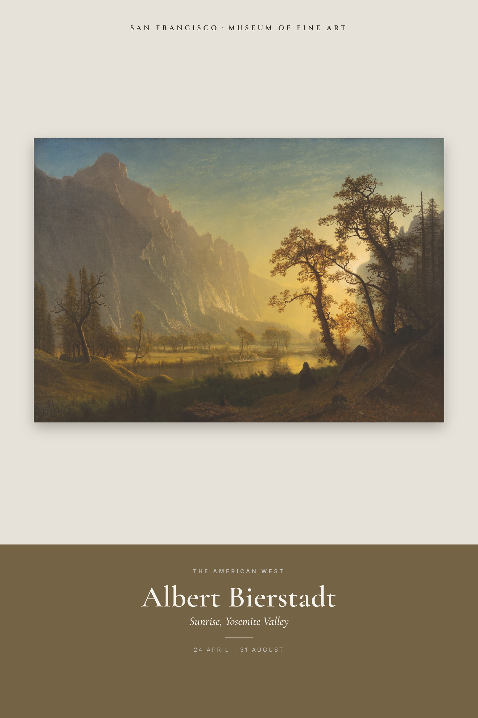 Sunrise, Yosemite Valley — Exhibition Poster