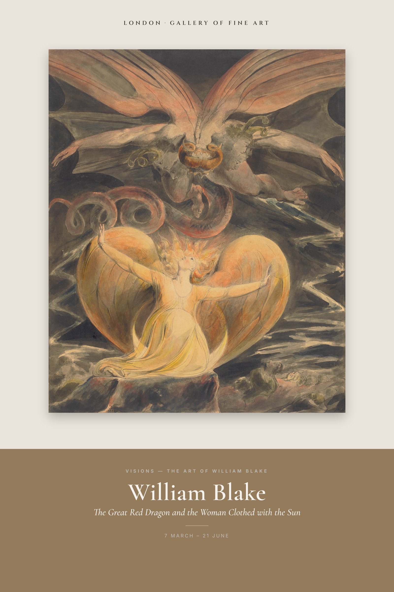 The Great Red Dragon and the Woman Clothed with the Sun — Exhibition Poster