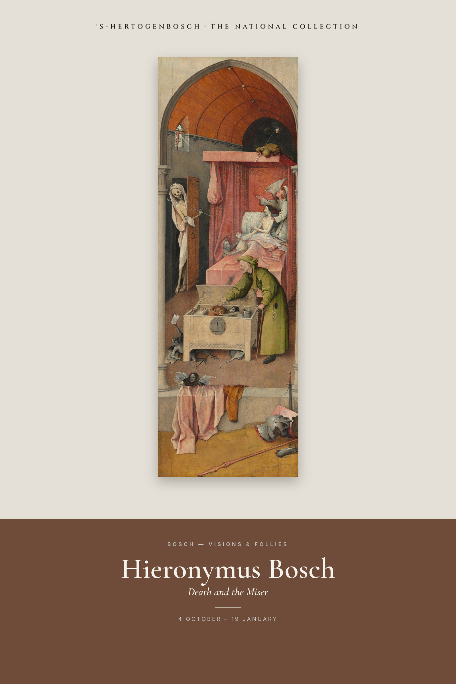 Death and the Miser — Exhibition Poster