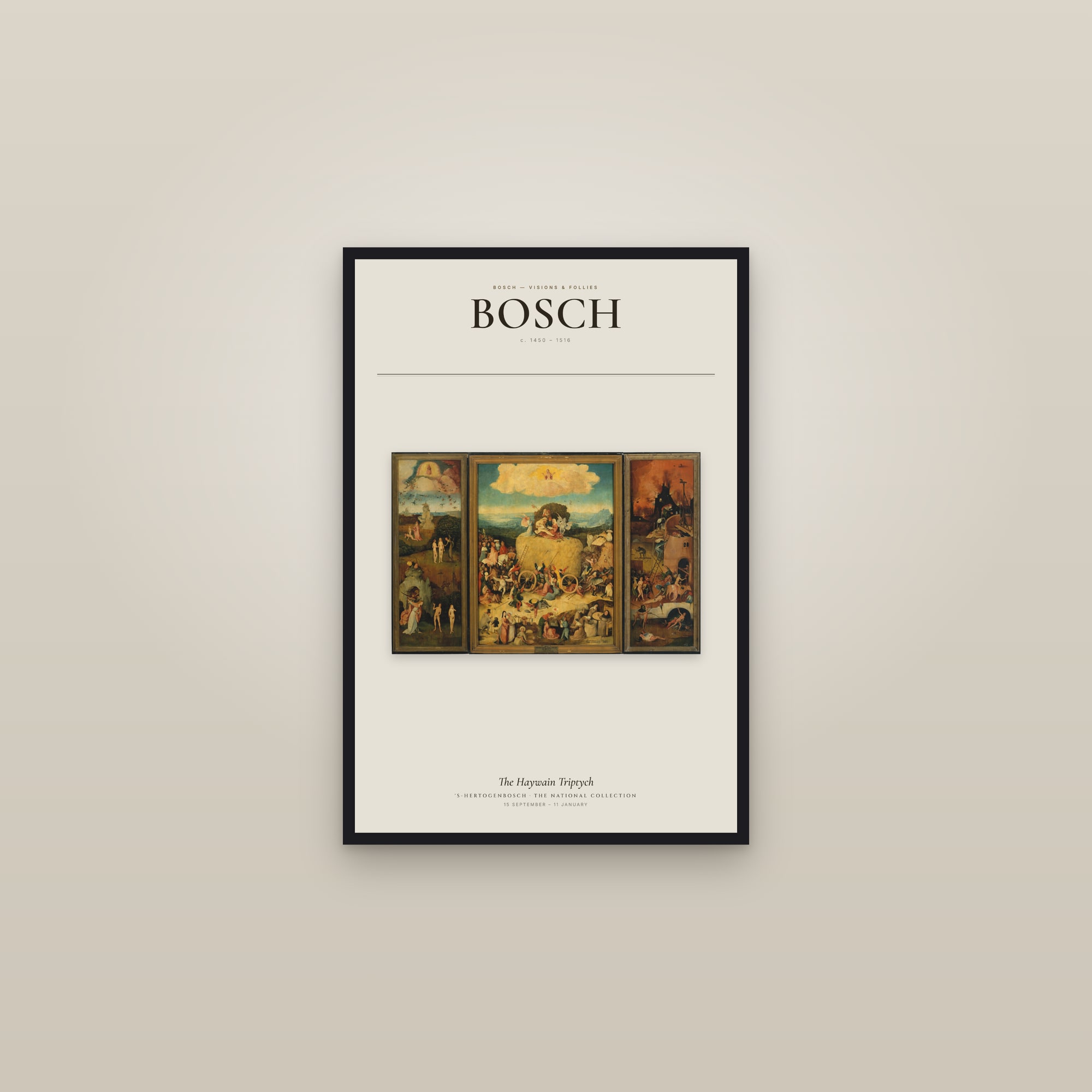 The Haywain Triptych — Exhibition Poster