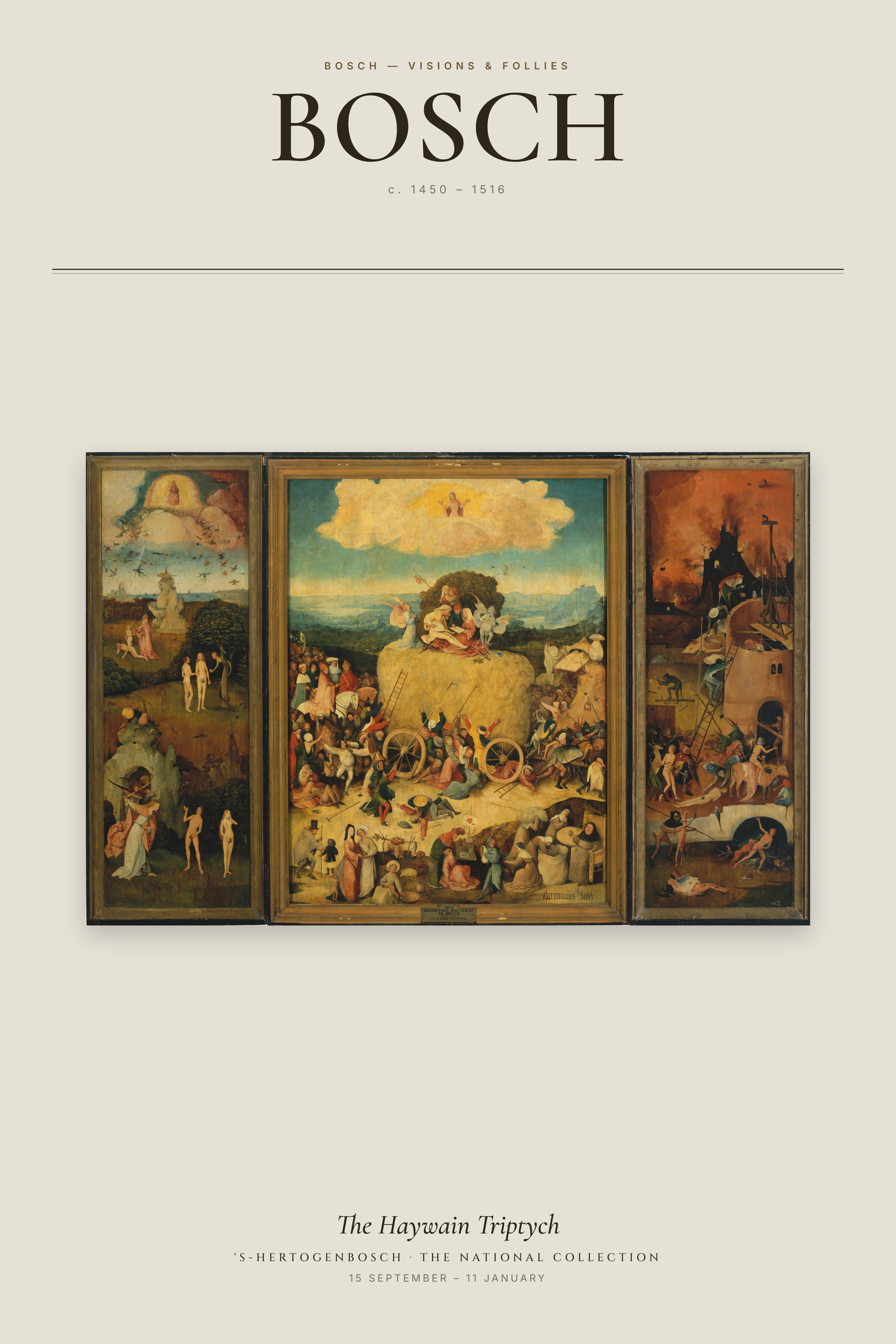 The Haywain Triptych — Exhibition Poster