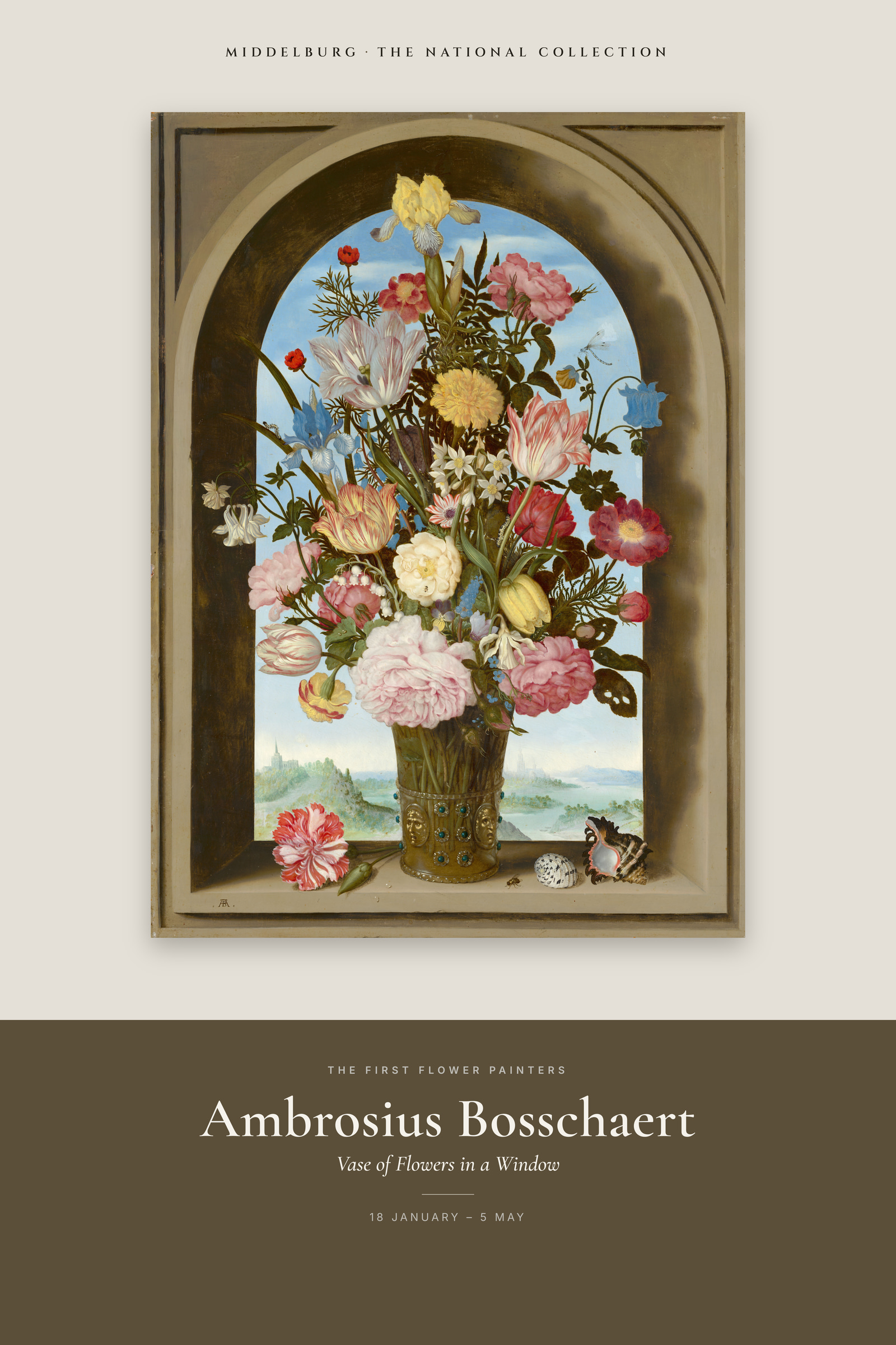 Vase of Flowers in a Window — Exhibition Poster