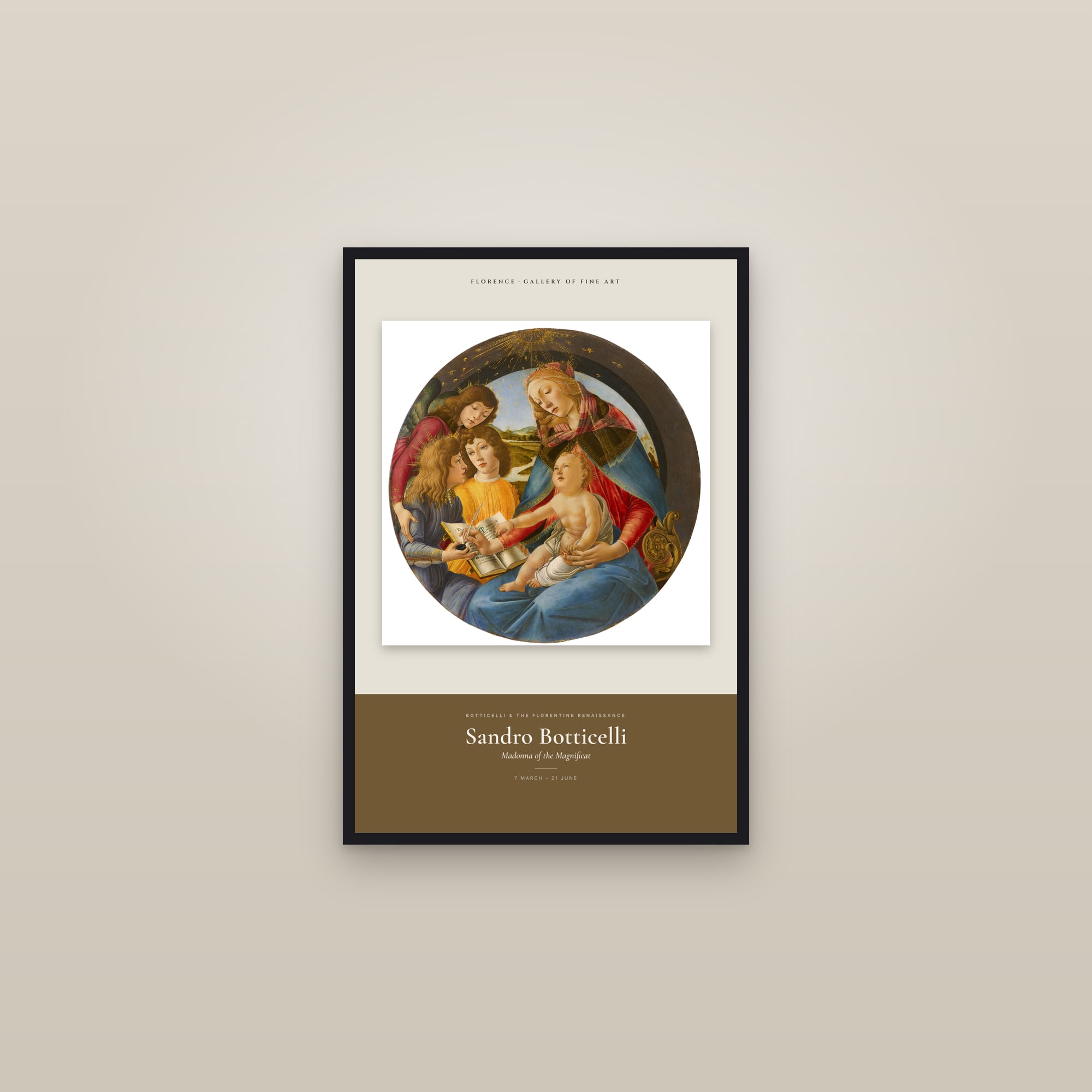 Madonna of the Magnificat — Exhibition Poster