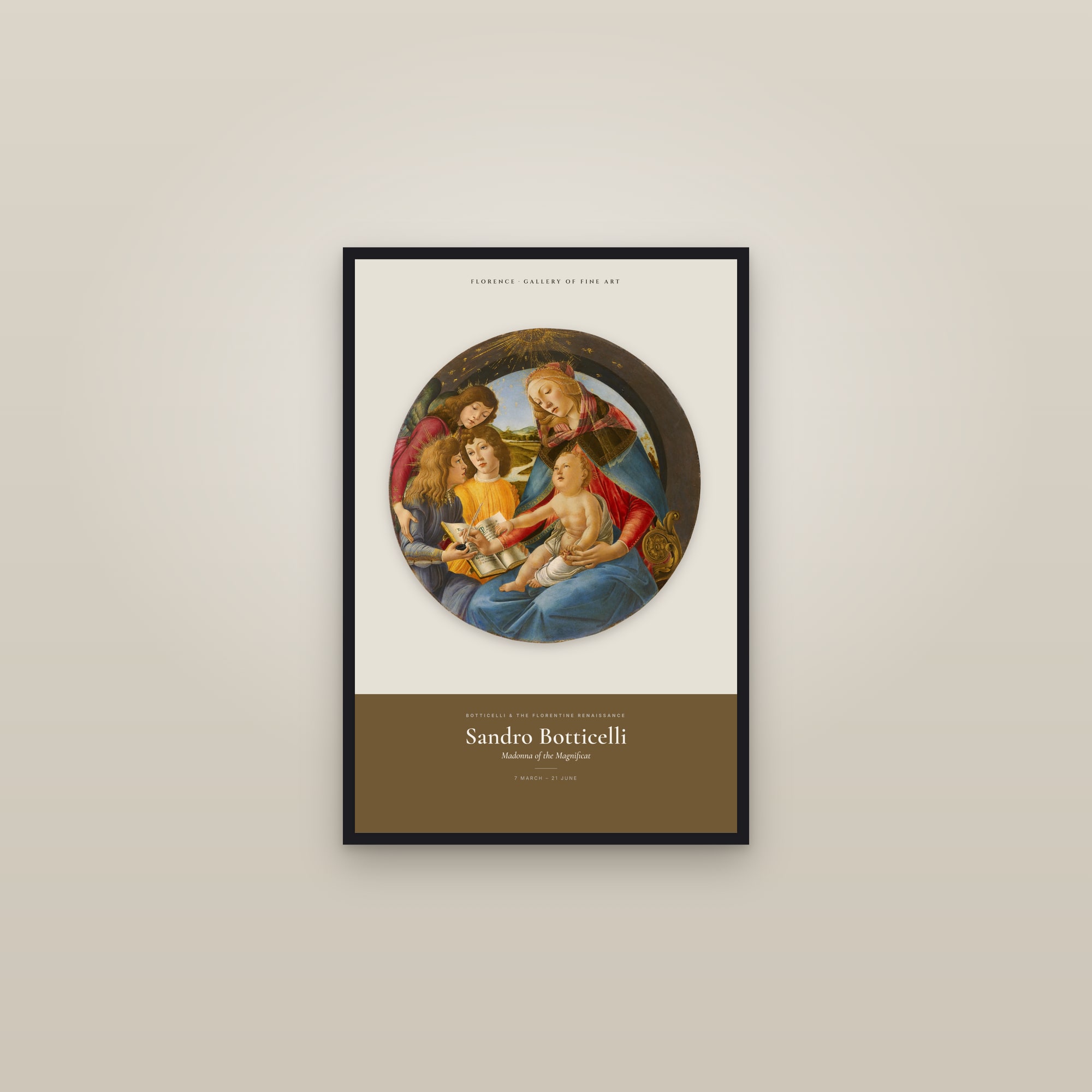 Madonna of the Magnificat — Exhibition Poster