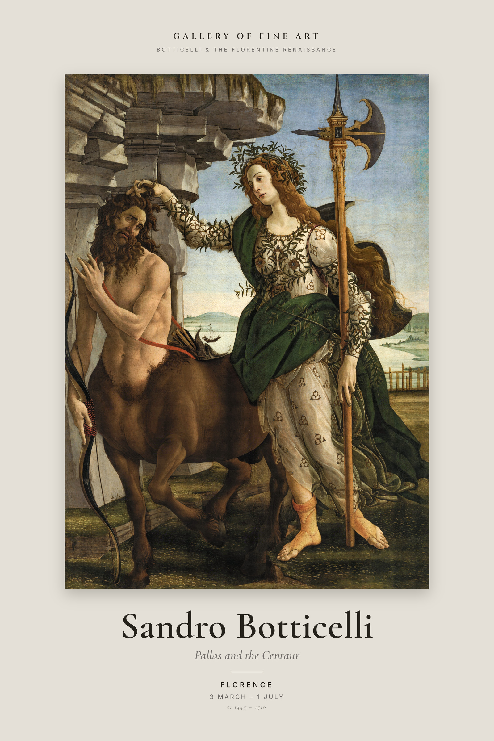 Pallas and the Centaur — Exhibition Poster