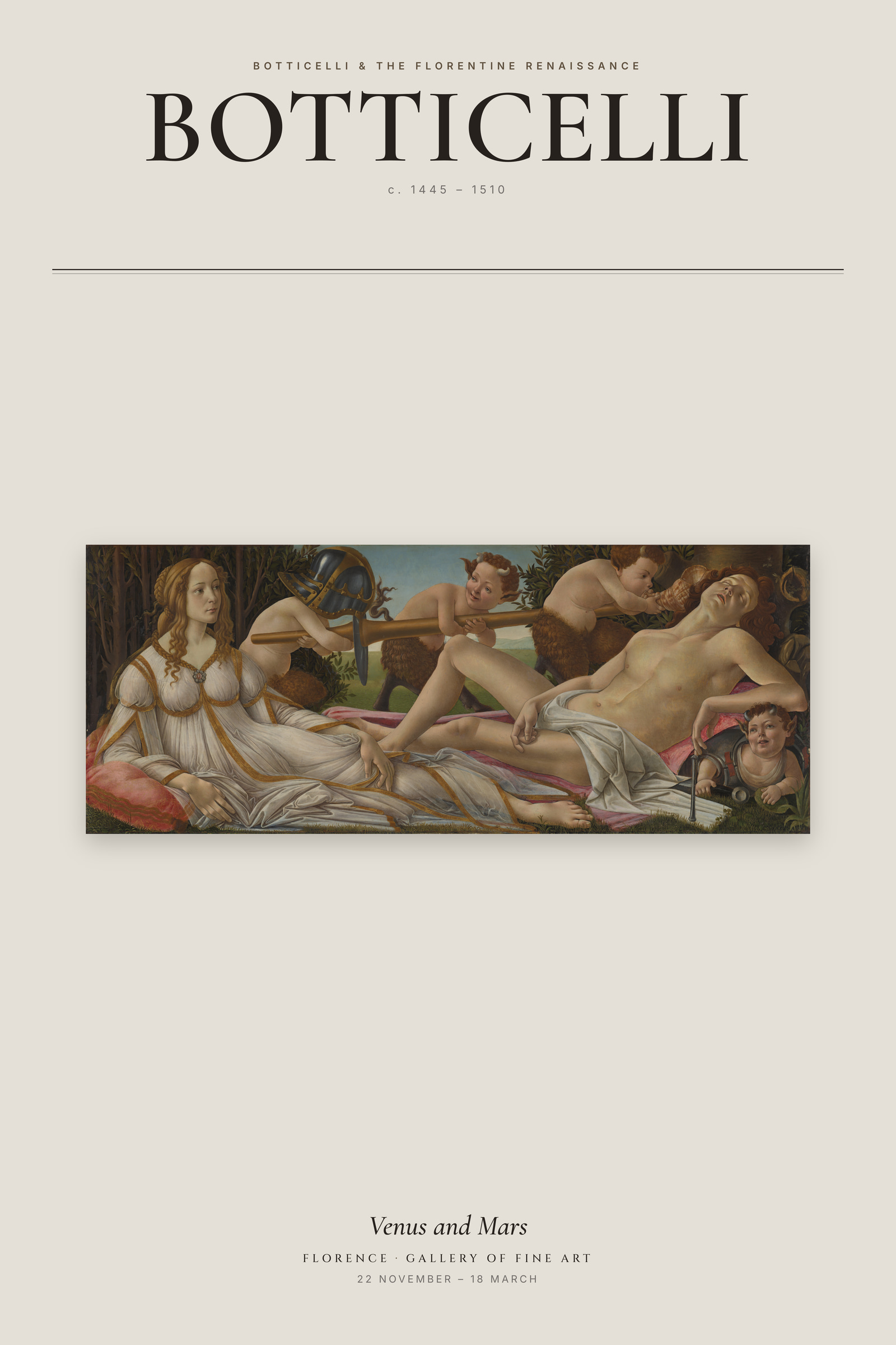 Venus and Mars — Exhibition Poster
