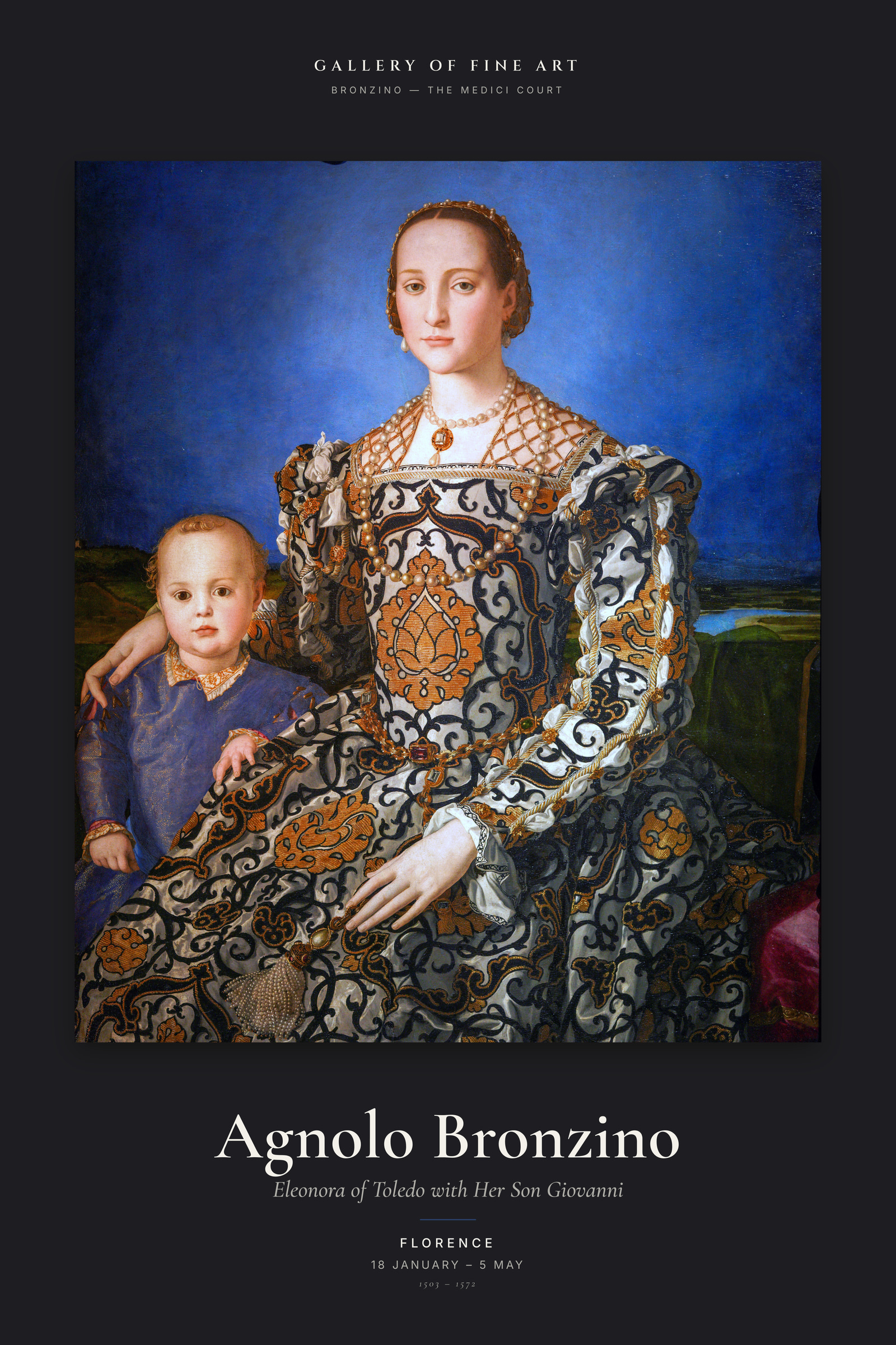 Eleonora of Toledo with Her Son Giovanni — Exhibition Poster