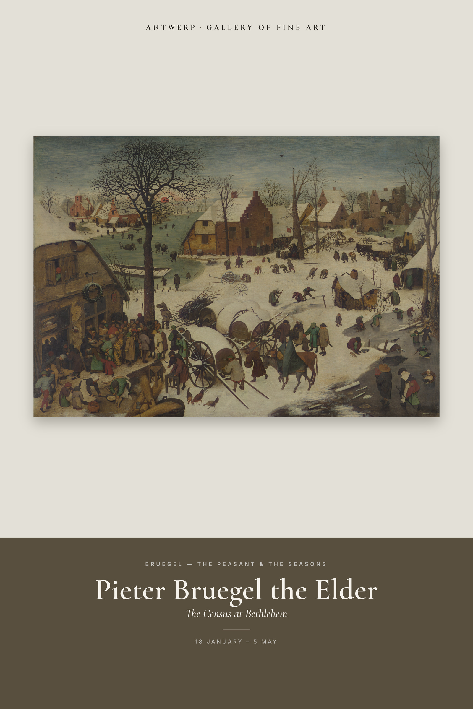 The Census at Bethlehem — Exhibition Poster