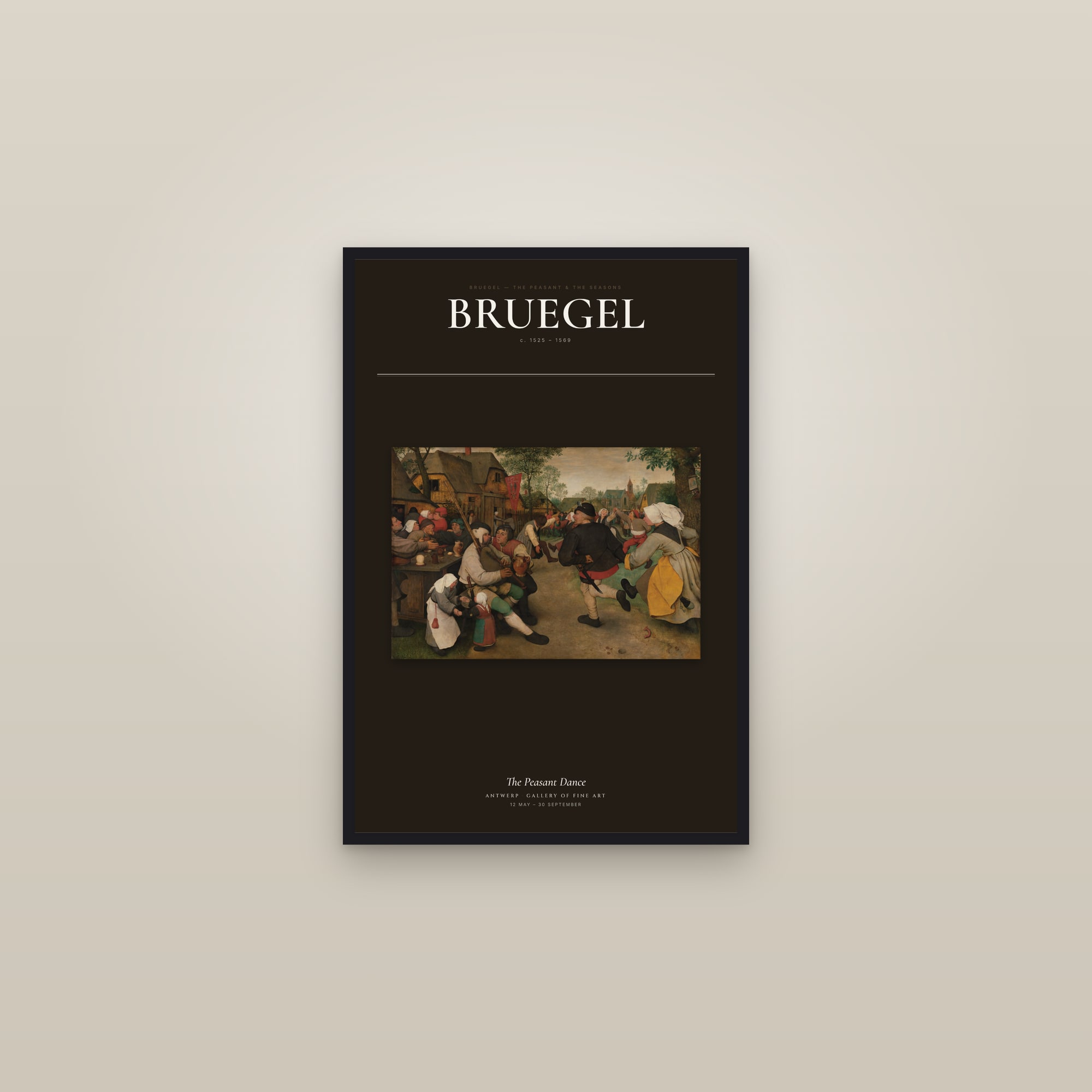 The Peasant Dance — Exhibition Poster