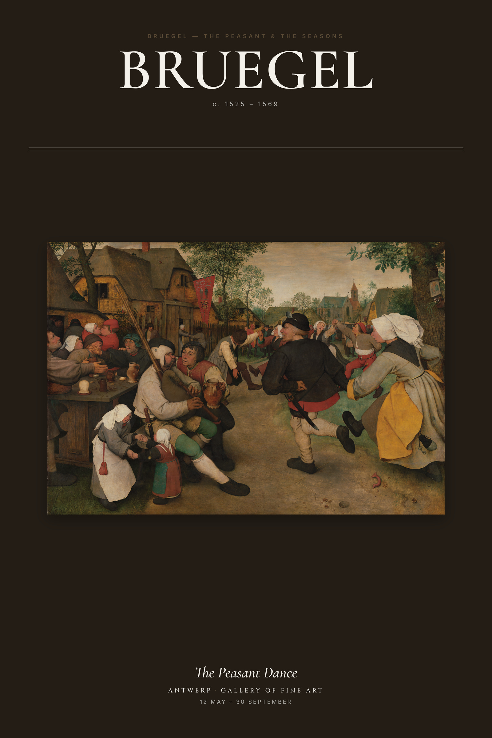 The Peasant Dance — Exhibition Poster