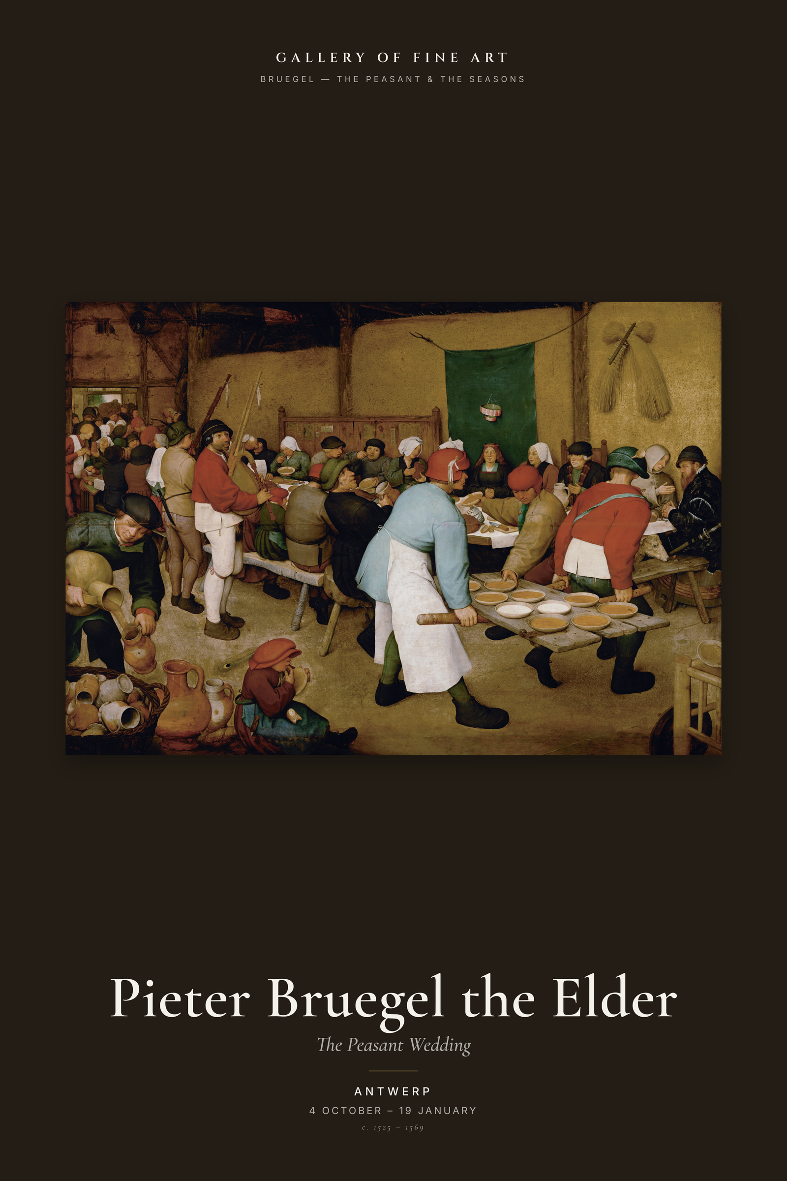The Peasant Wedding — Exhibition Poster