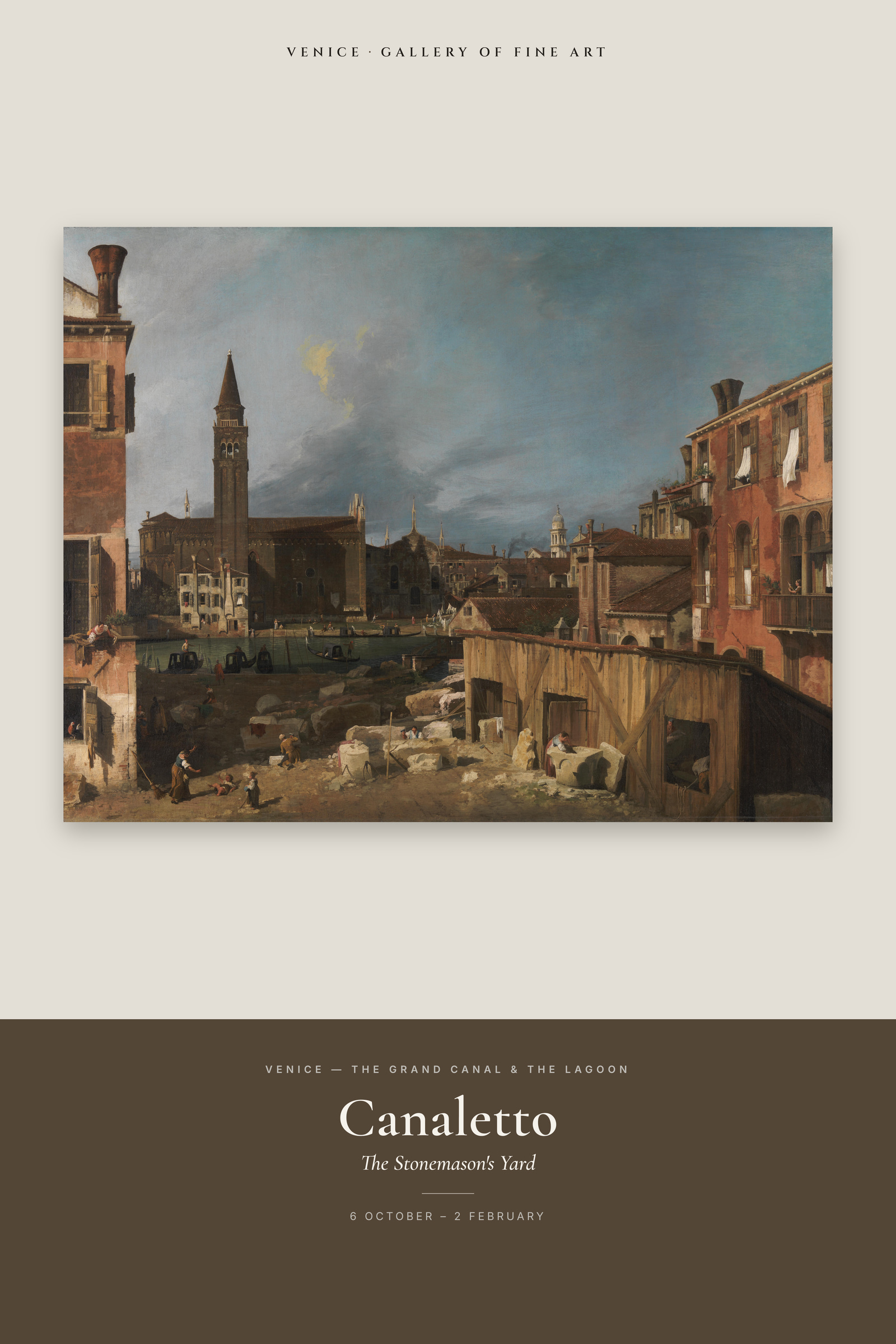 The Stonemason's Yard — Exhibition Poster