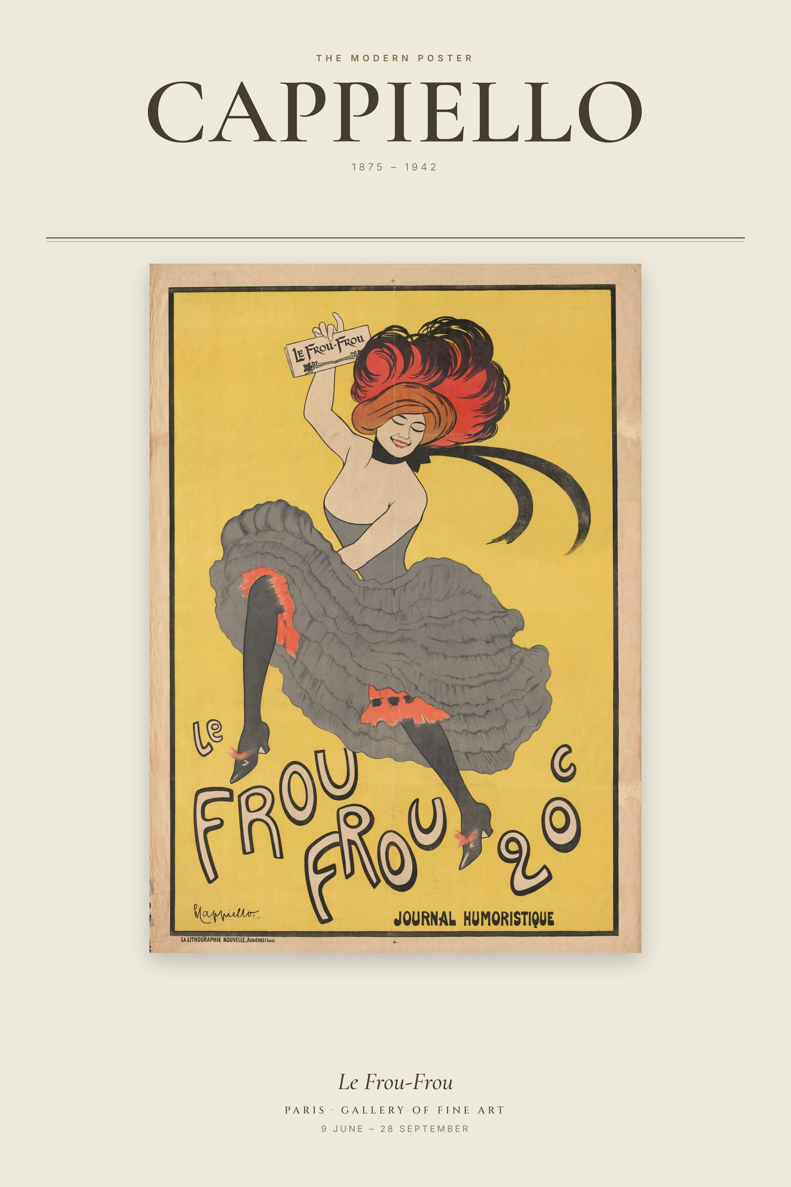 Le Frou-Frou — Exhibition Poster