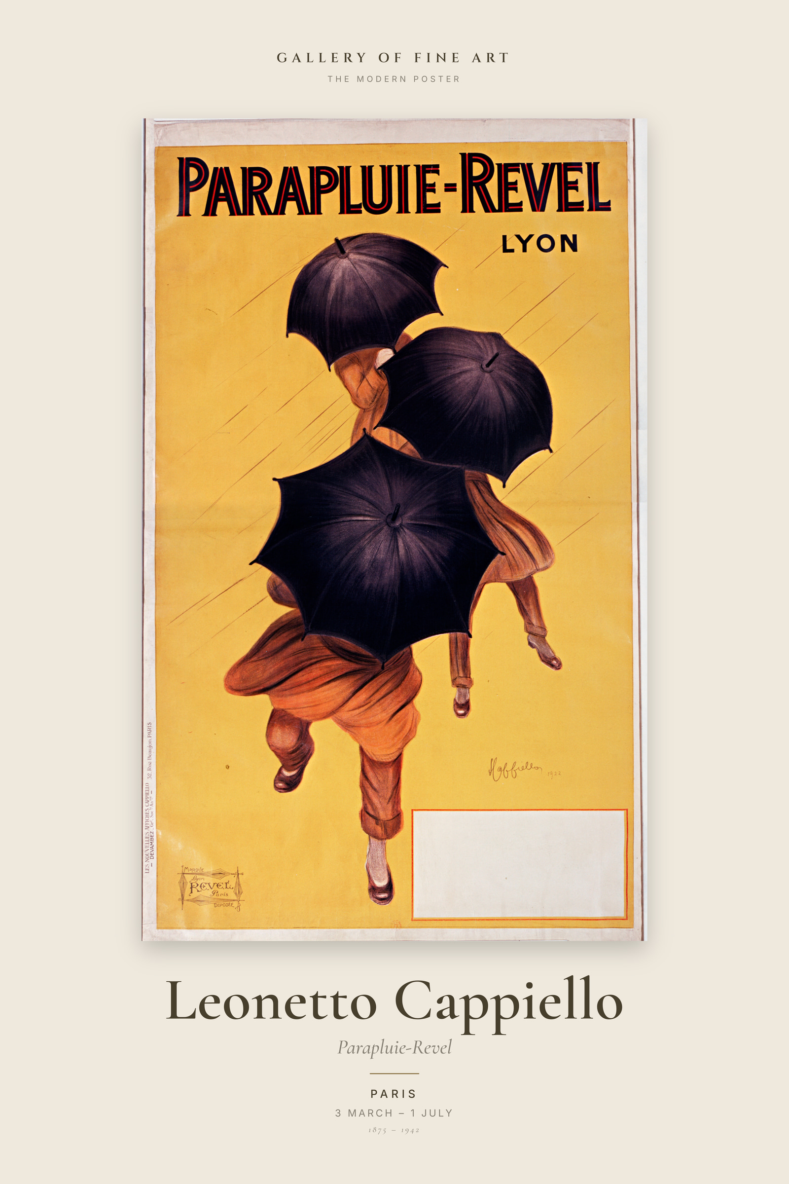Parapluie-Revel — Exhibition Poster