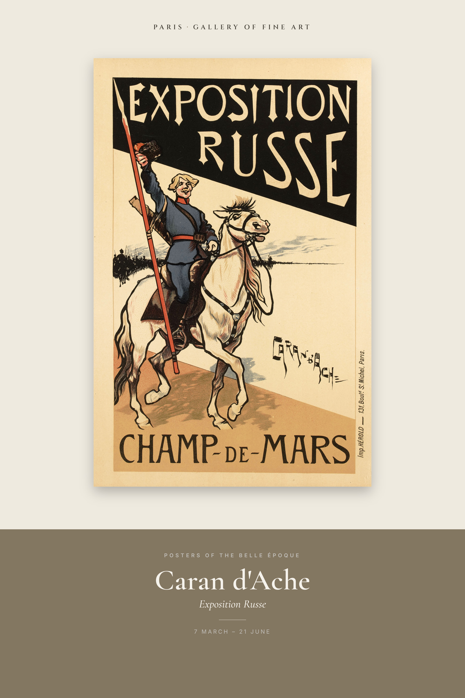 Exposition Russe — Exhibition Poster