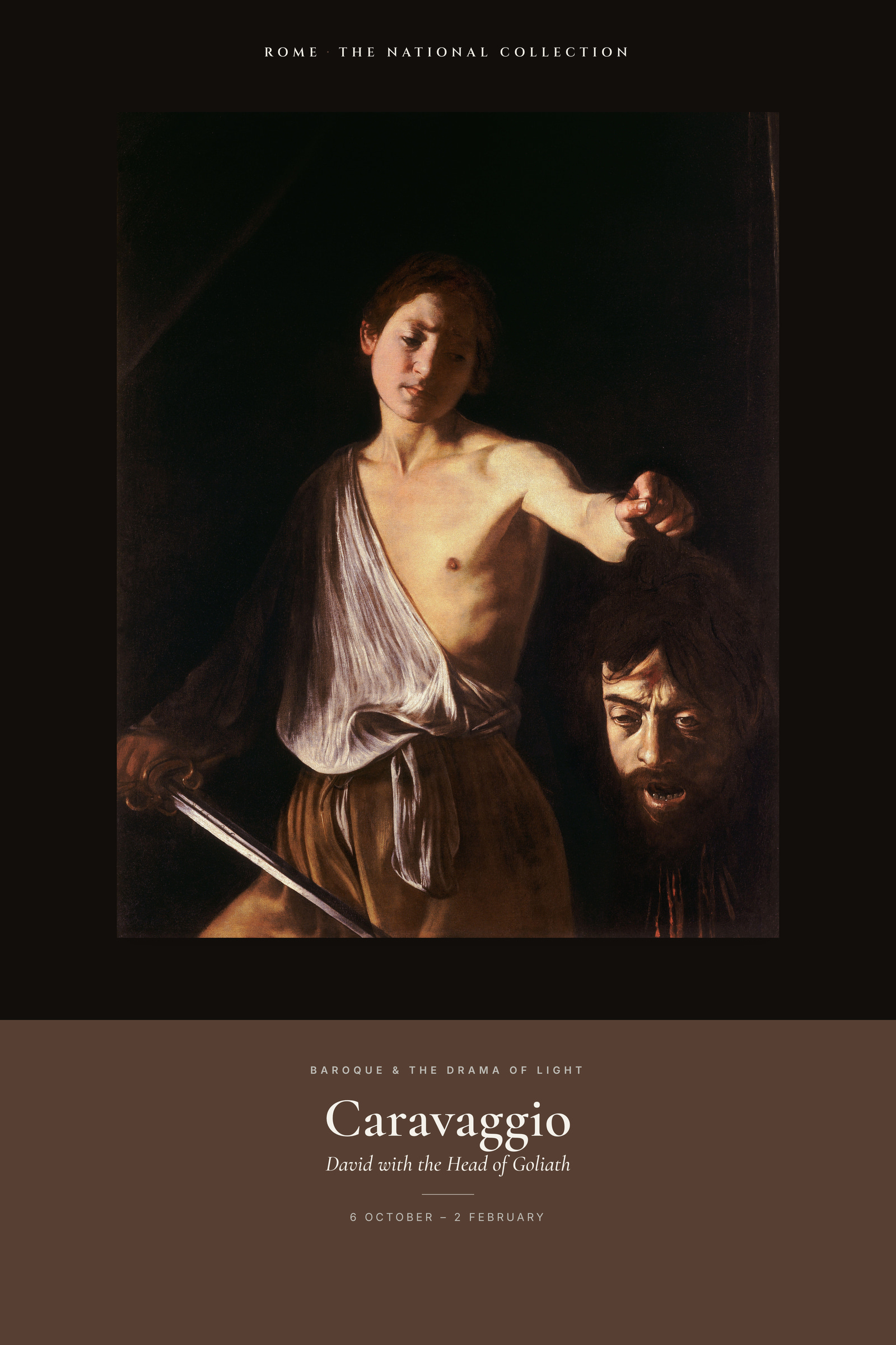 David with the Head of Goliath — Exhibition Poster