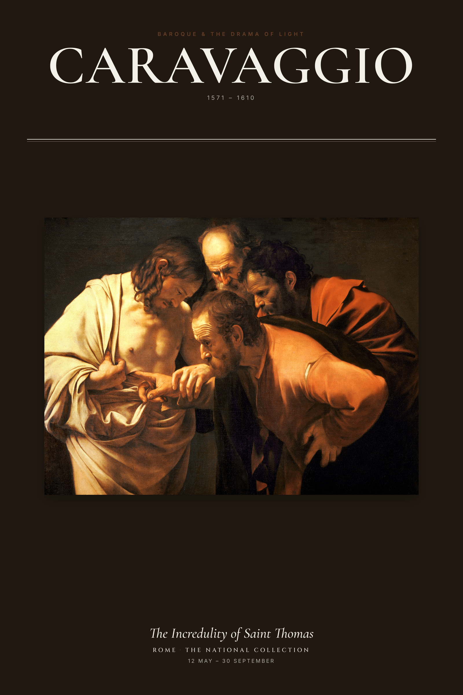 The Incredulity of Saint Thomas — Exhibition Poster