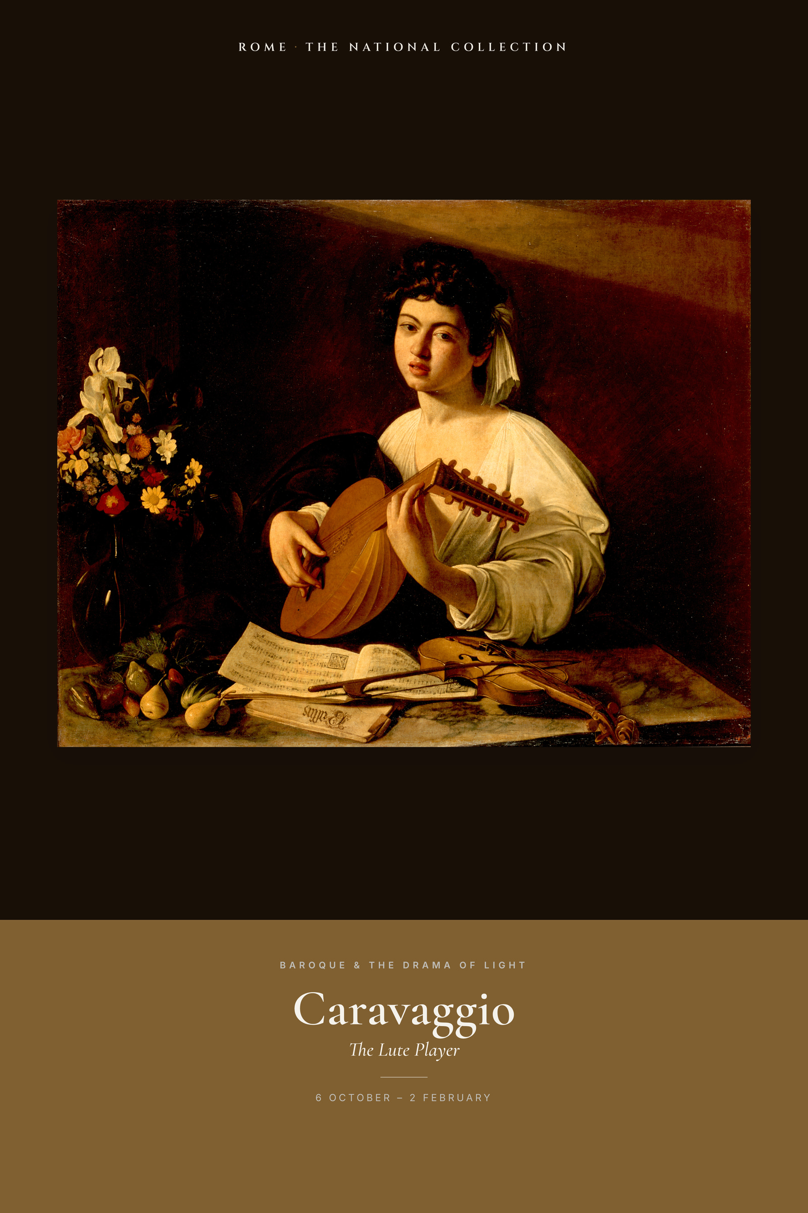The Lute Player — Exhibition Poster