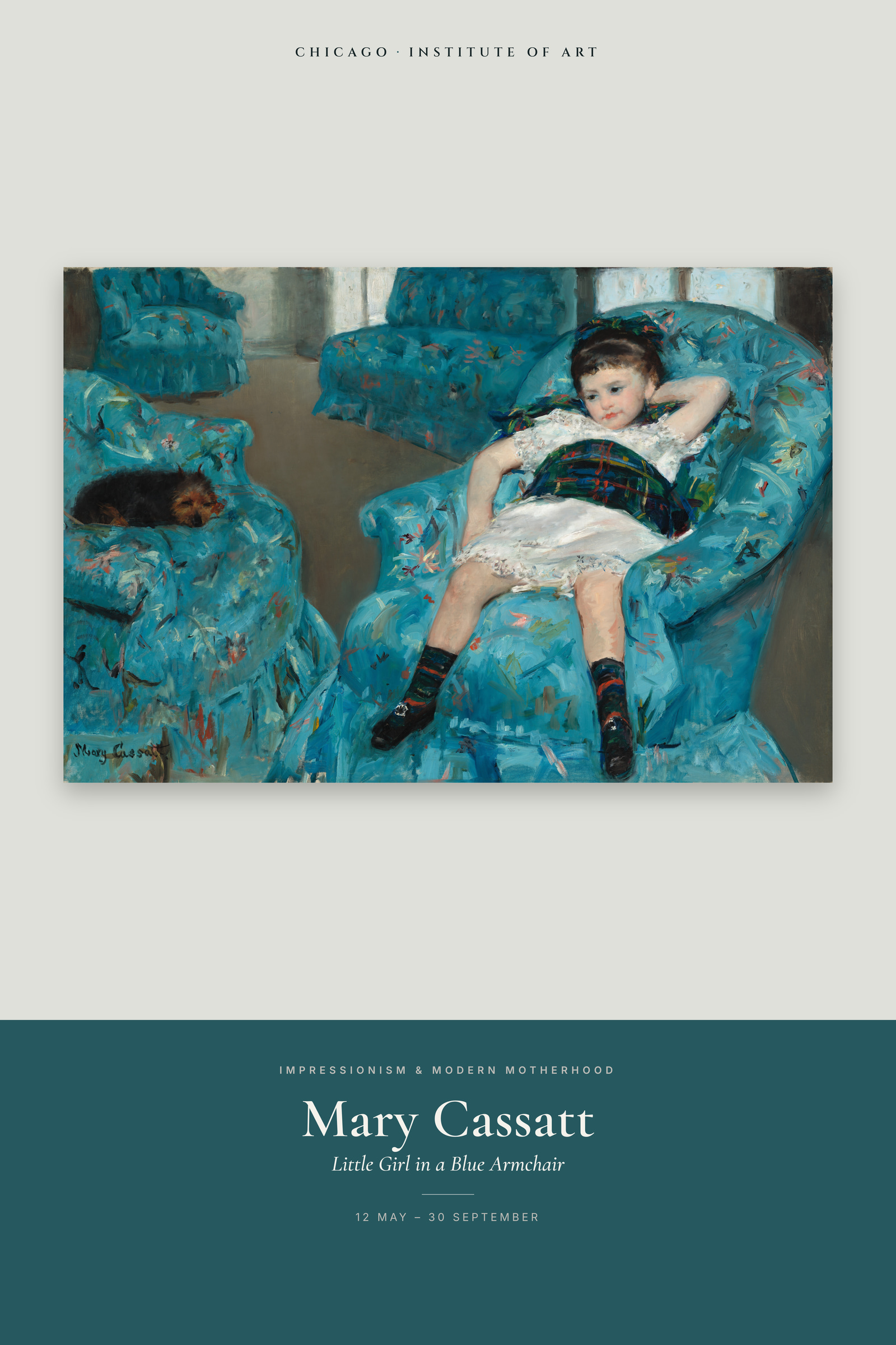 Little Girl in a Blue Armchair — Exhibition Poster