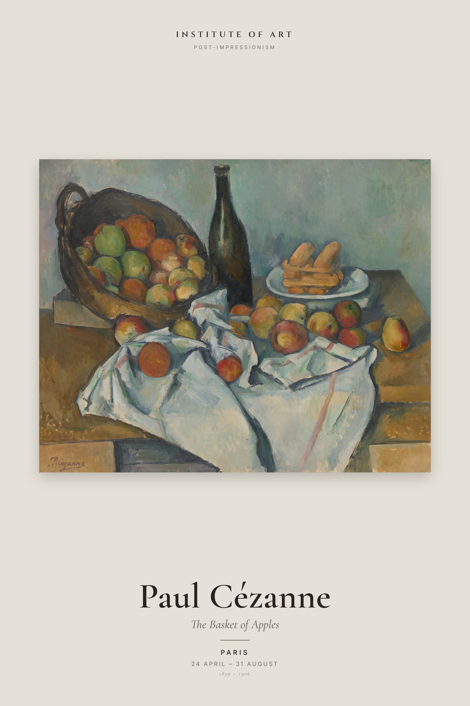 The Basket of Apples — Exhibition Poster