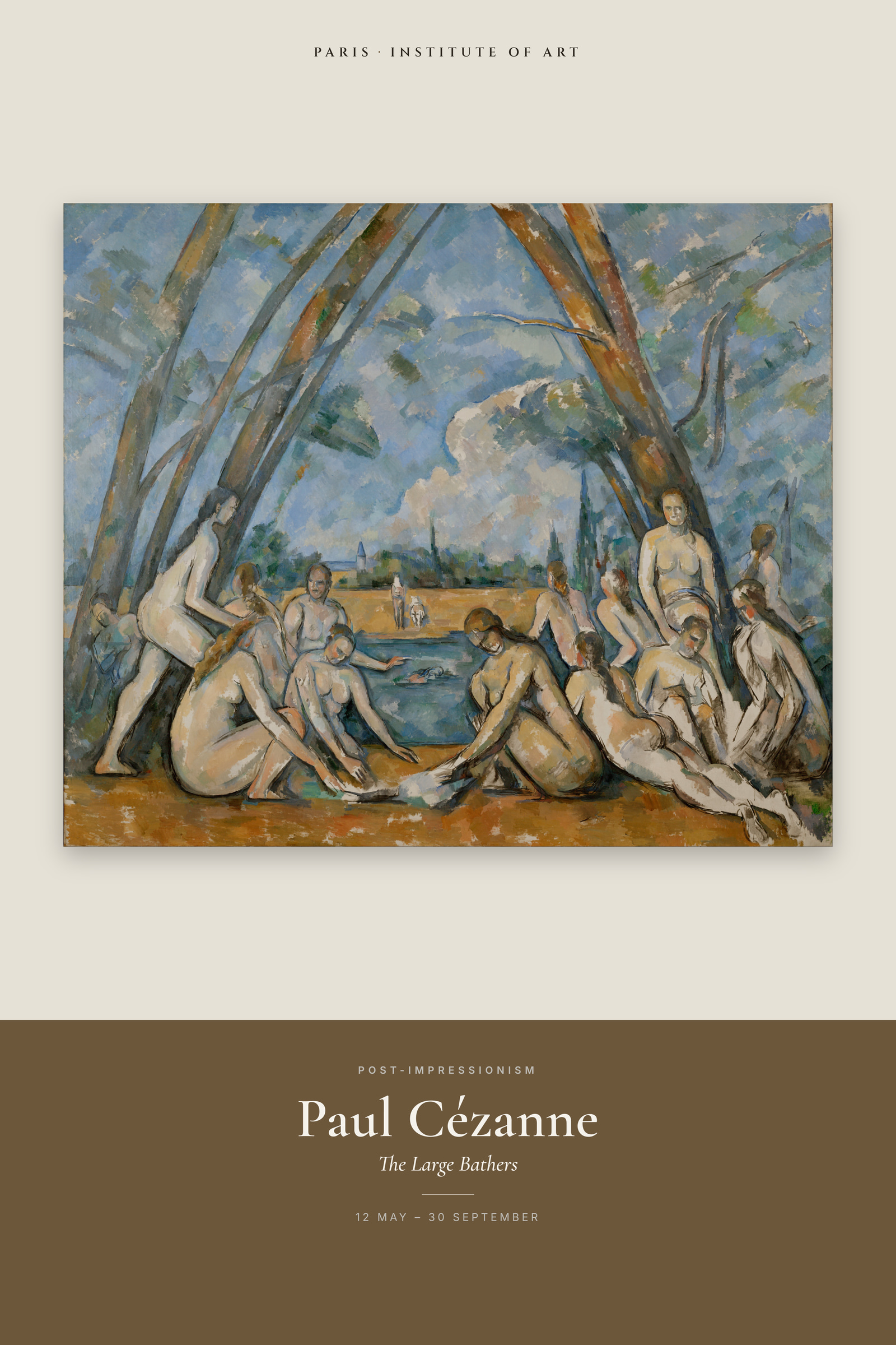 The Large Bathers — Exhibition Poster