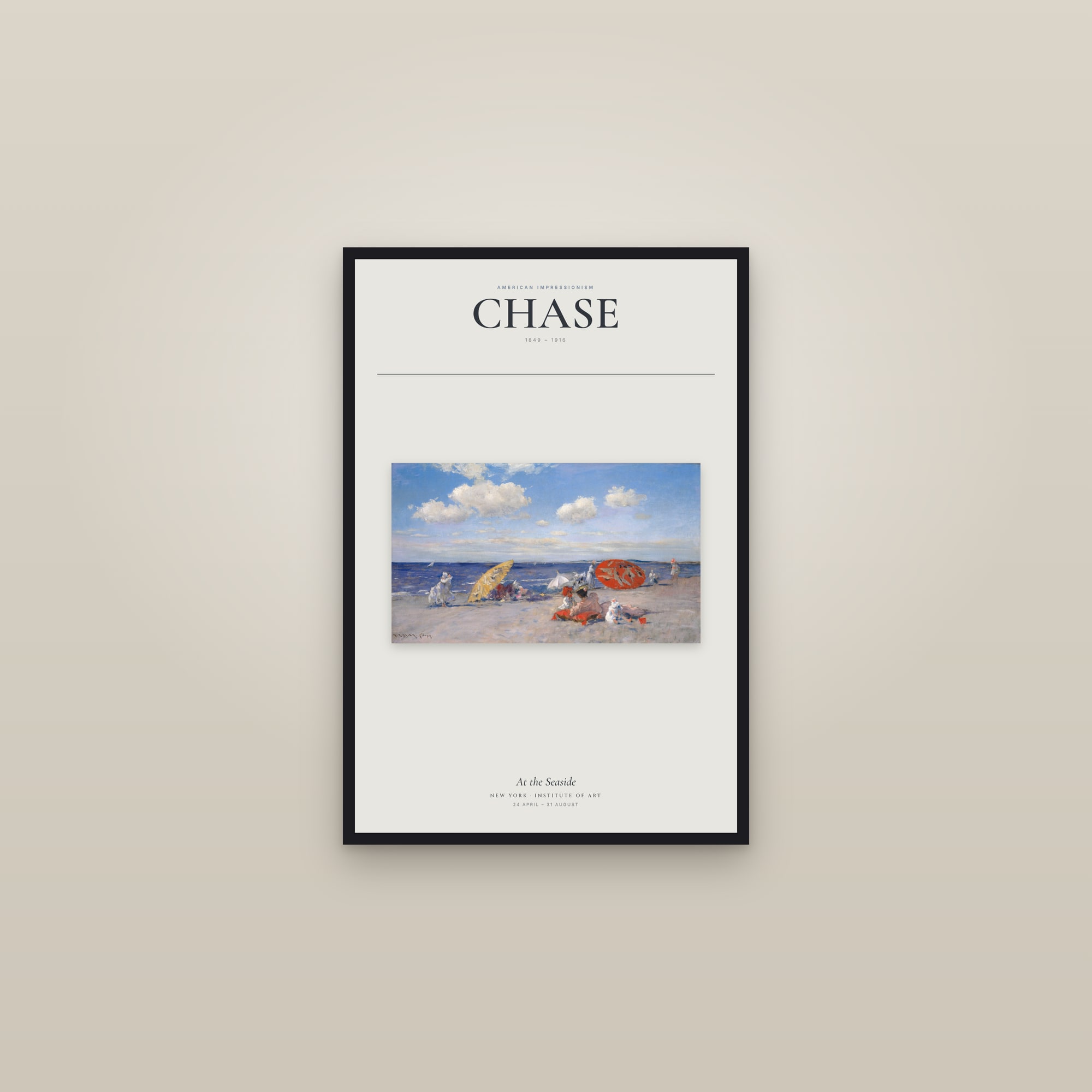 At the Seaside — Exhibition Poster