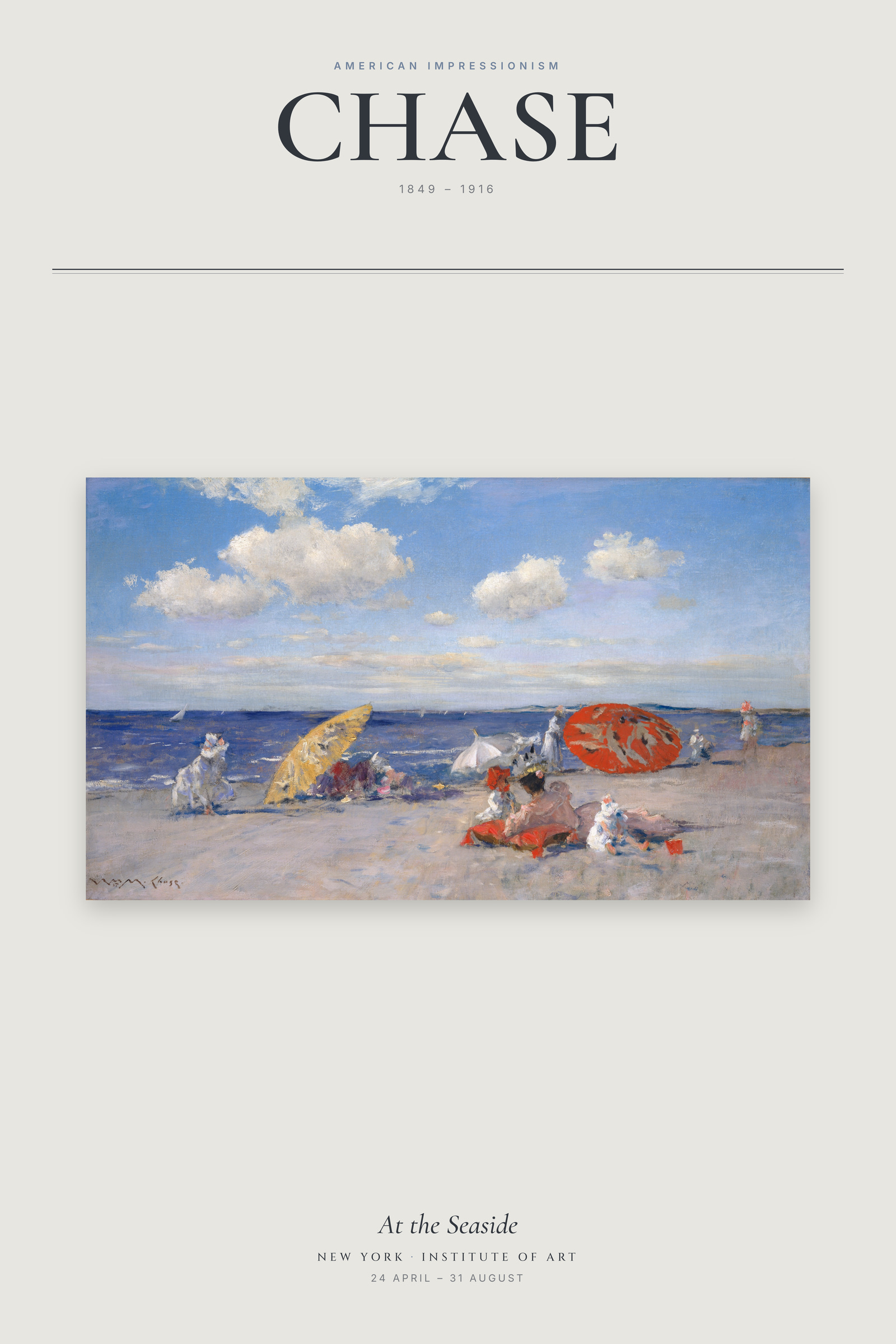 At the Seaside — Exhibition Poster