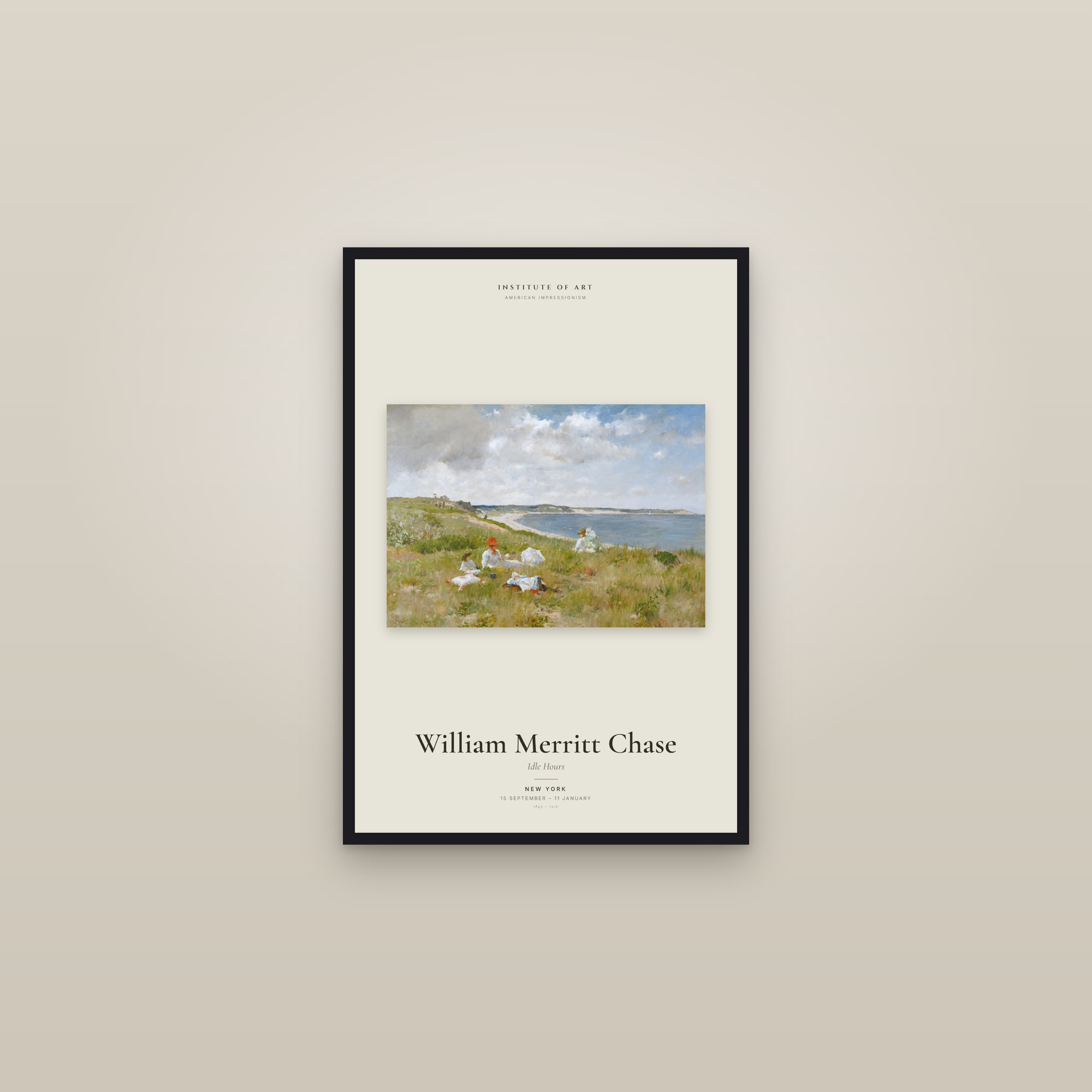 Idle Hours — Exhibition Poster