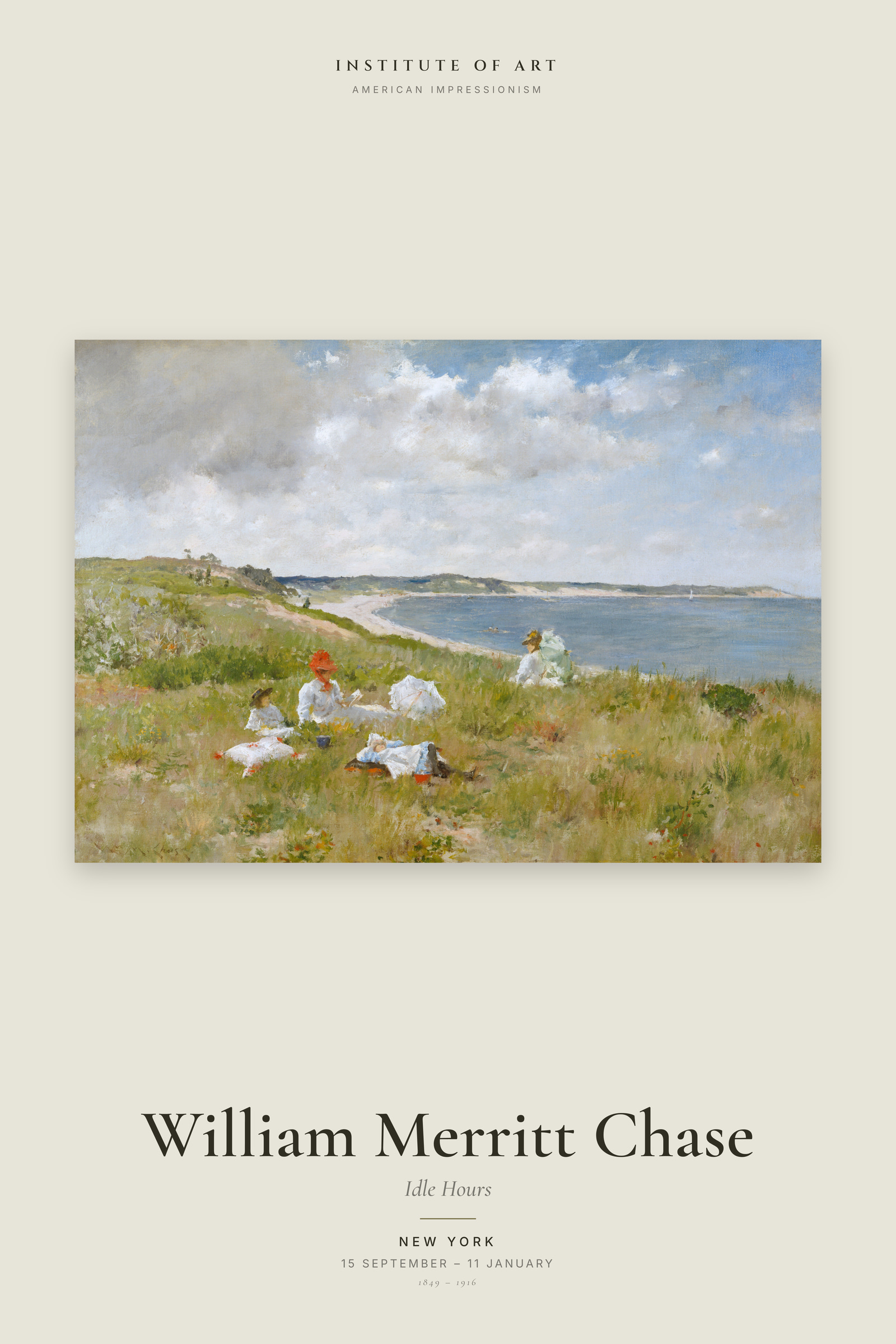 Idle Hours — Exhibition Poster