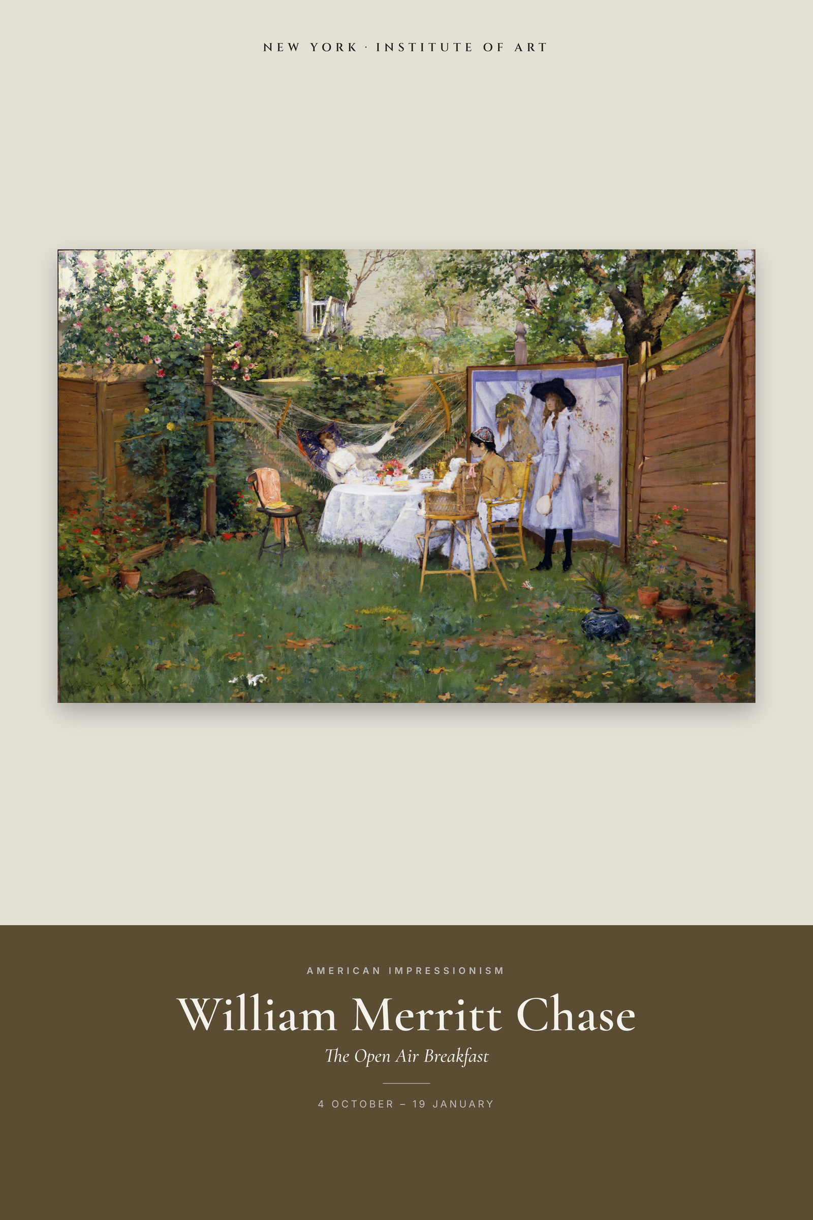 The Open Air Breakfast — Exhibition Poster