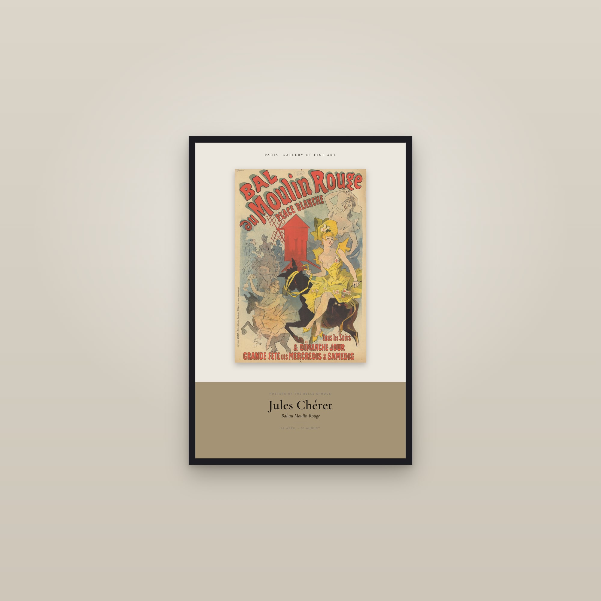 Bal au Moulin Rouge — Exhibition Poster
