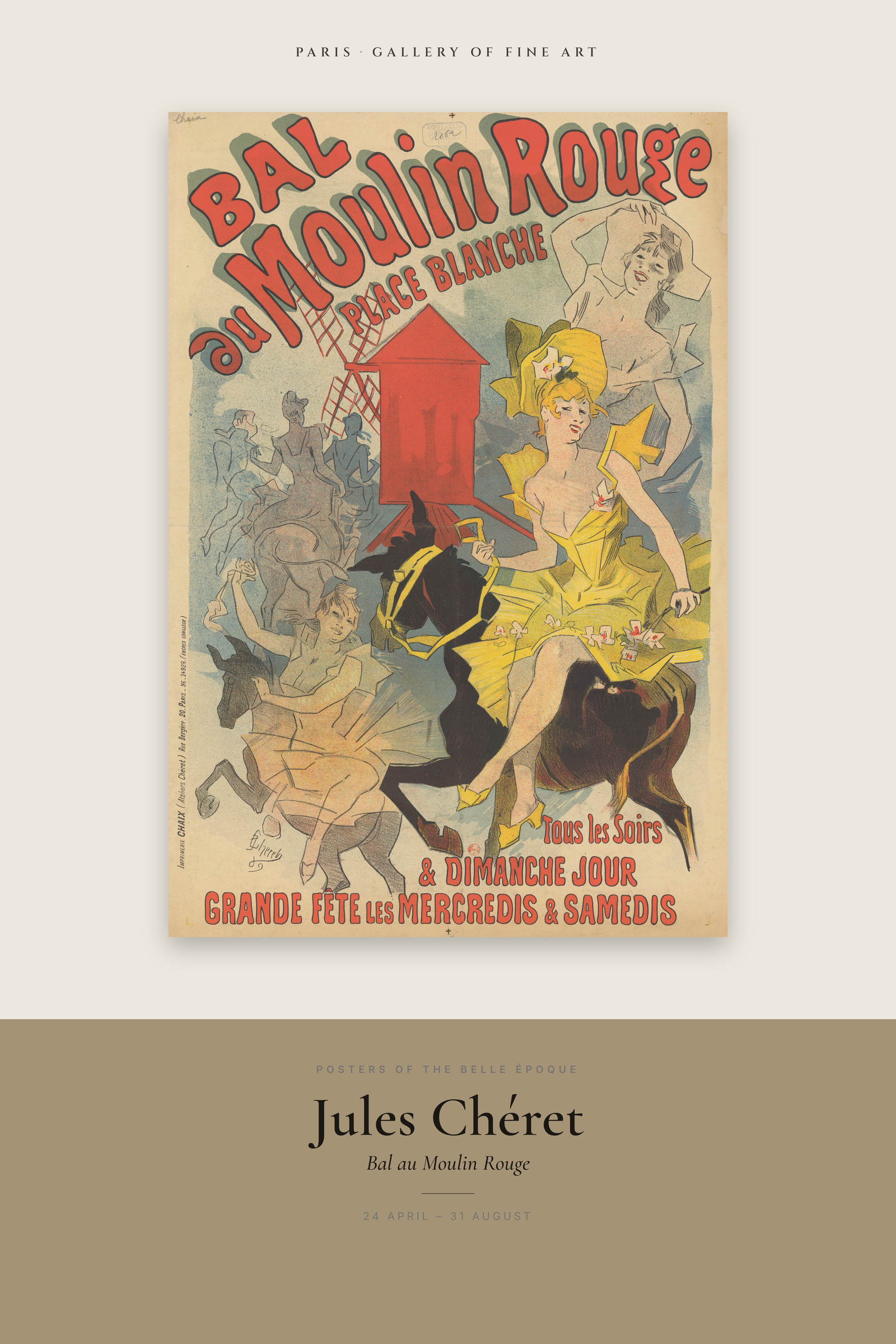 Bal au Moulin Rouge — Exhibition Poster