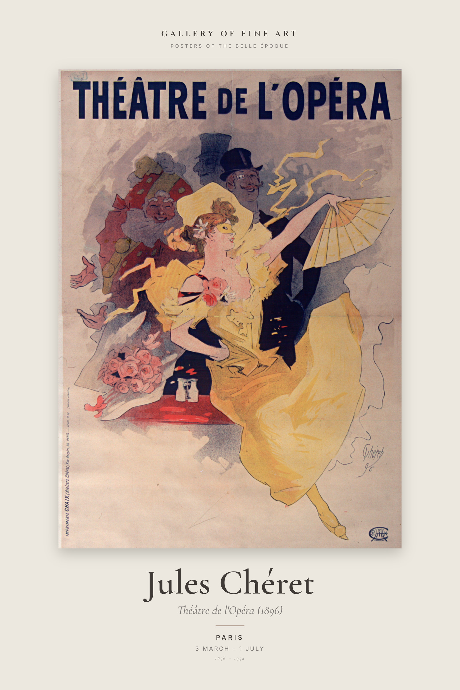 Théâtre de l'Opéra (1896) — Exhibition Poster