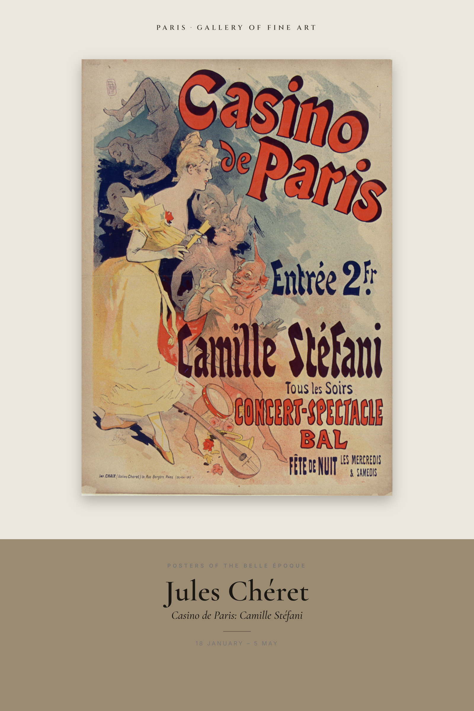 Casino de Paris: Camille Stéfani — Exhibition Poster