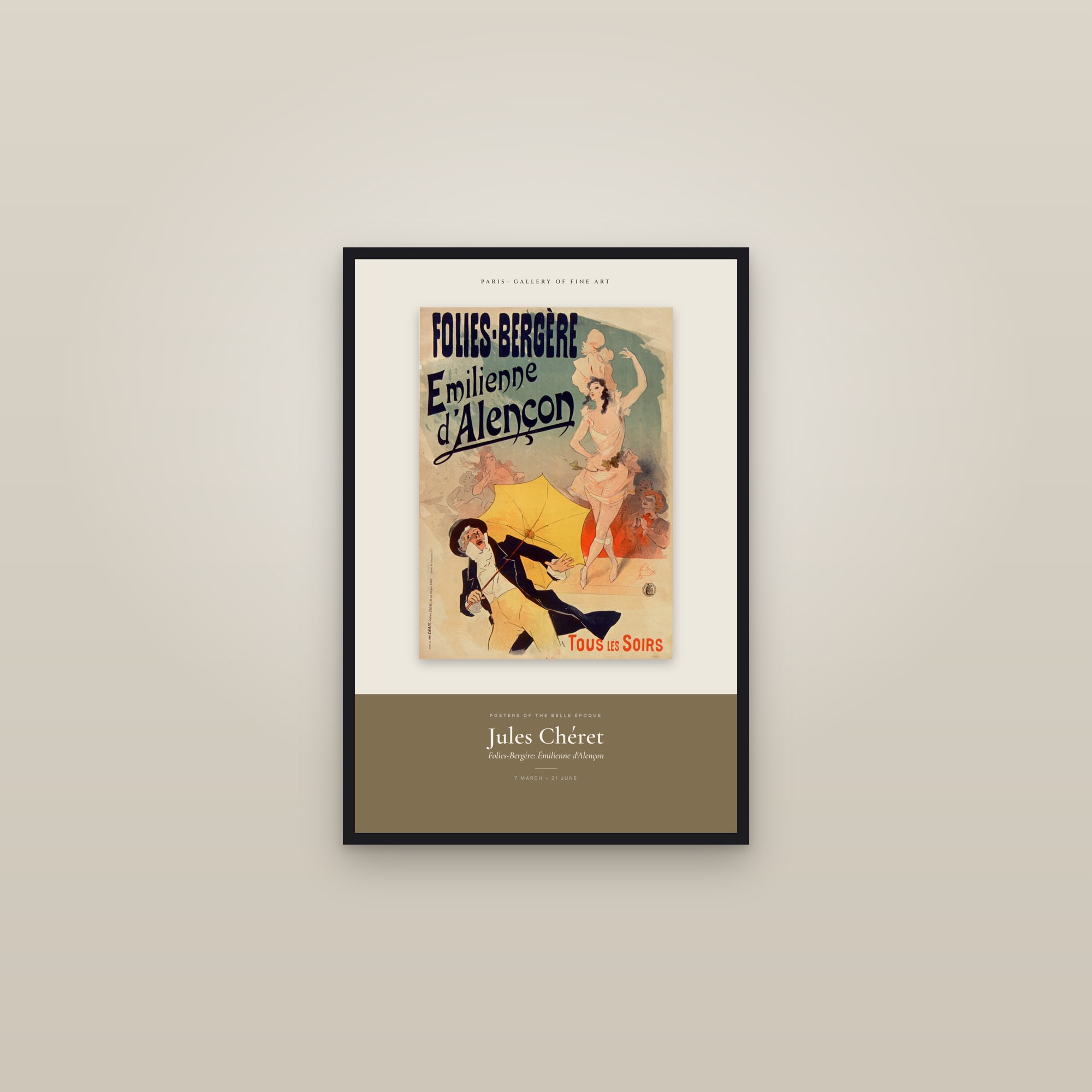Folies-Bergère: Émilienne d'Alençon — Exhibition Poster