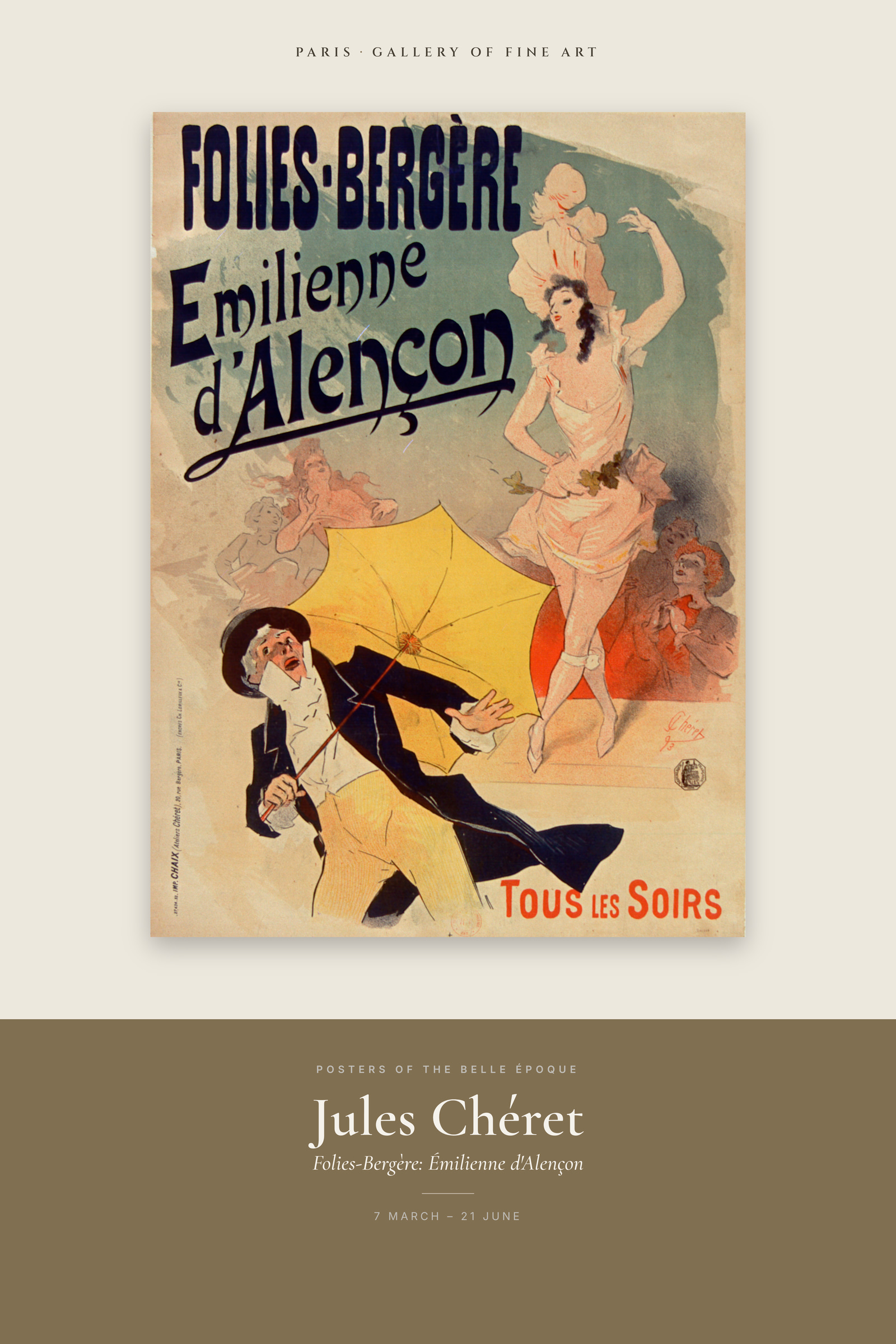 Folies-Bergère: Émilienne d'Alençon — Exhibition Poster