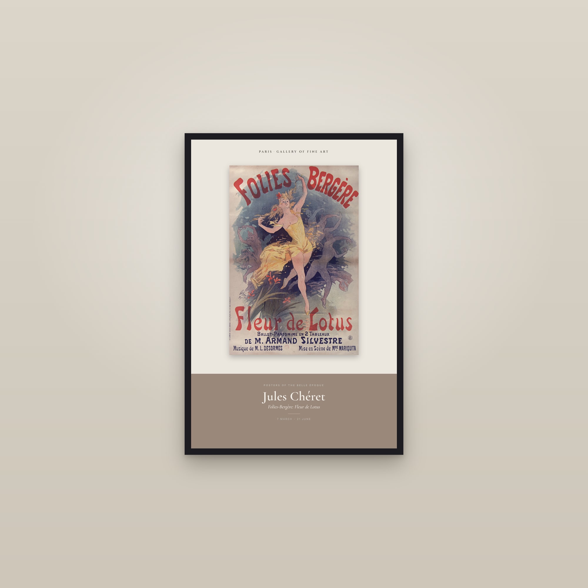 Folies-Bergère: Fleur de Lotus — Exhibition Poster