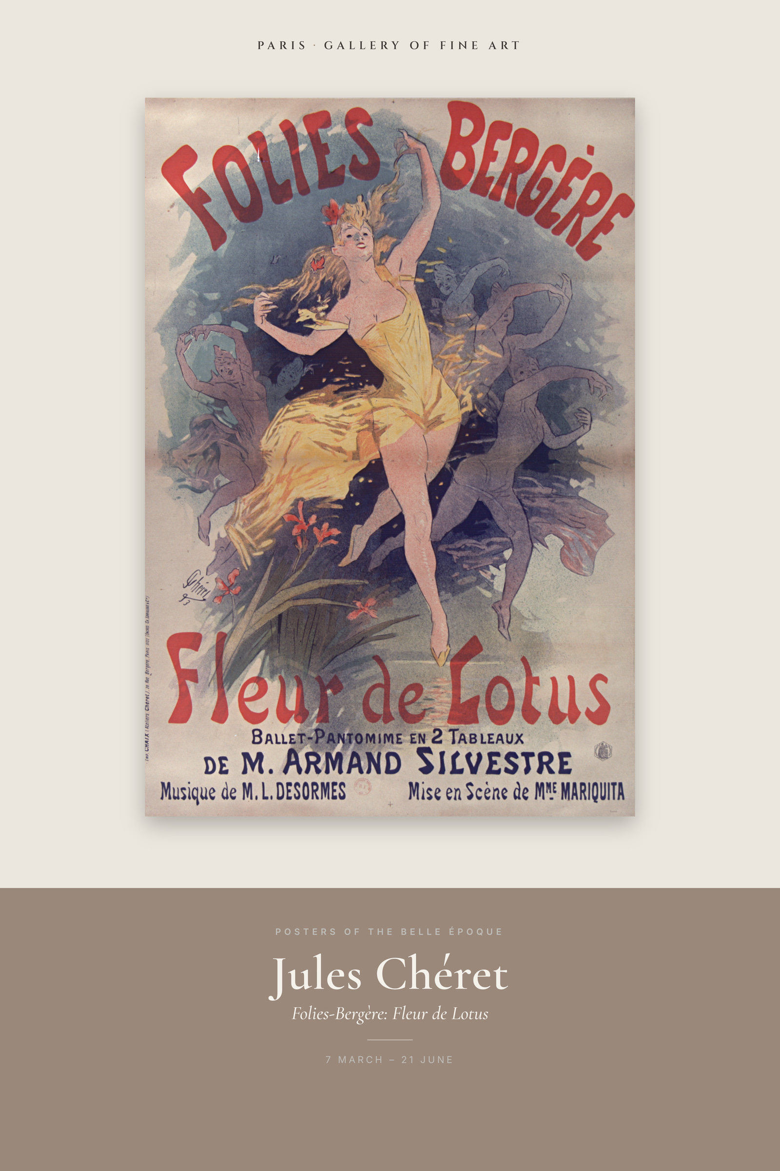 Folies-Bergère: Fleur de Lotus — Exhibition Poster