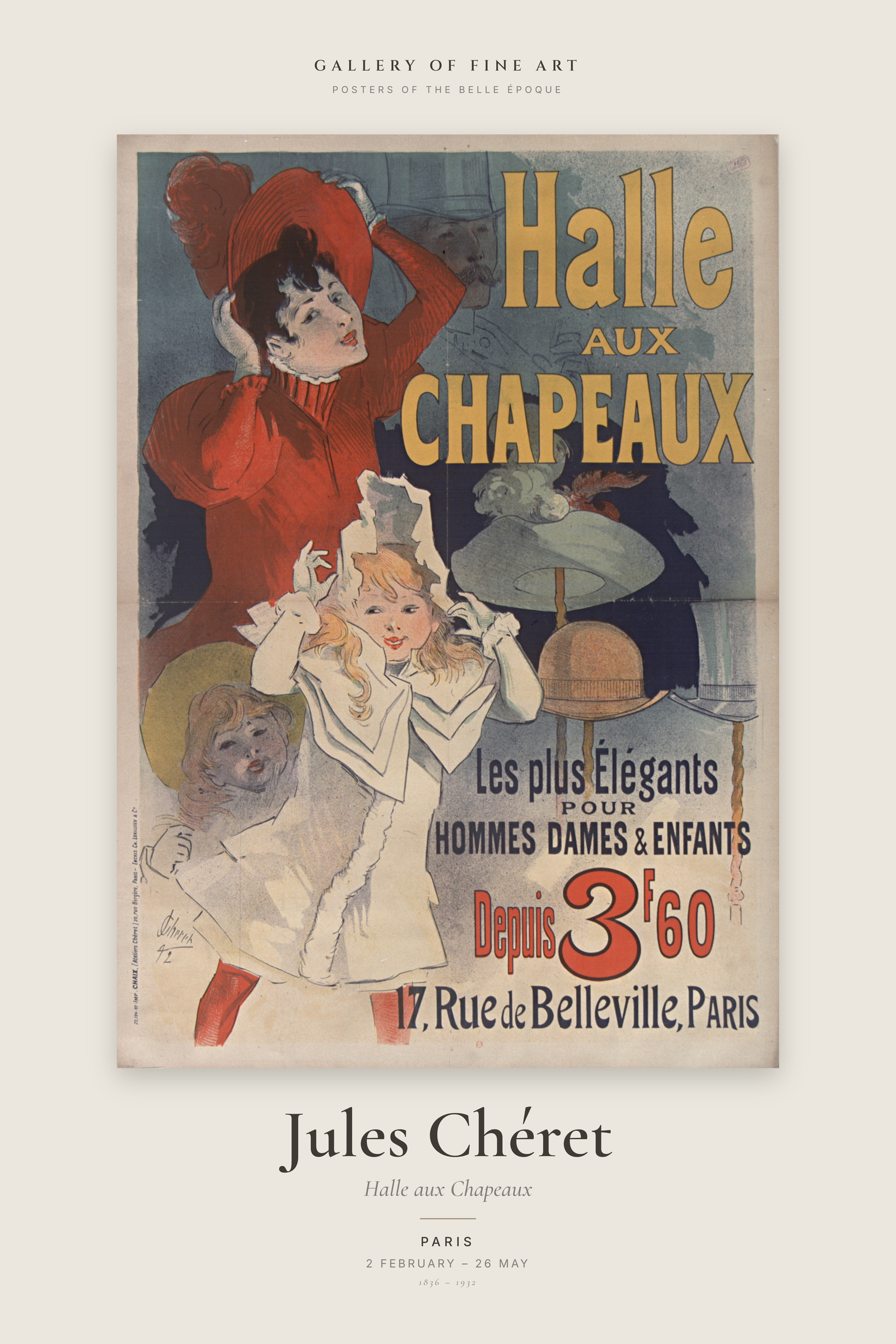 Halle aux Chapeaux — Exhibition Poster