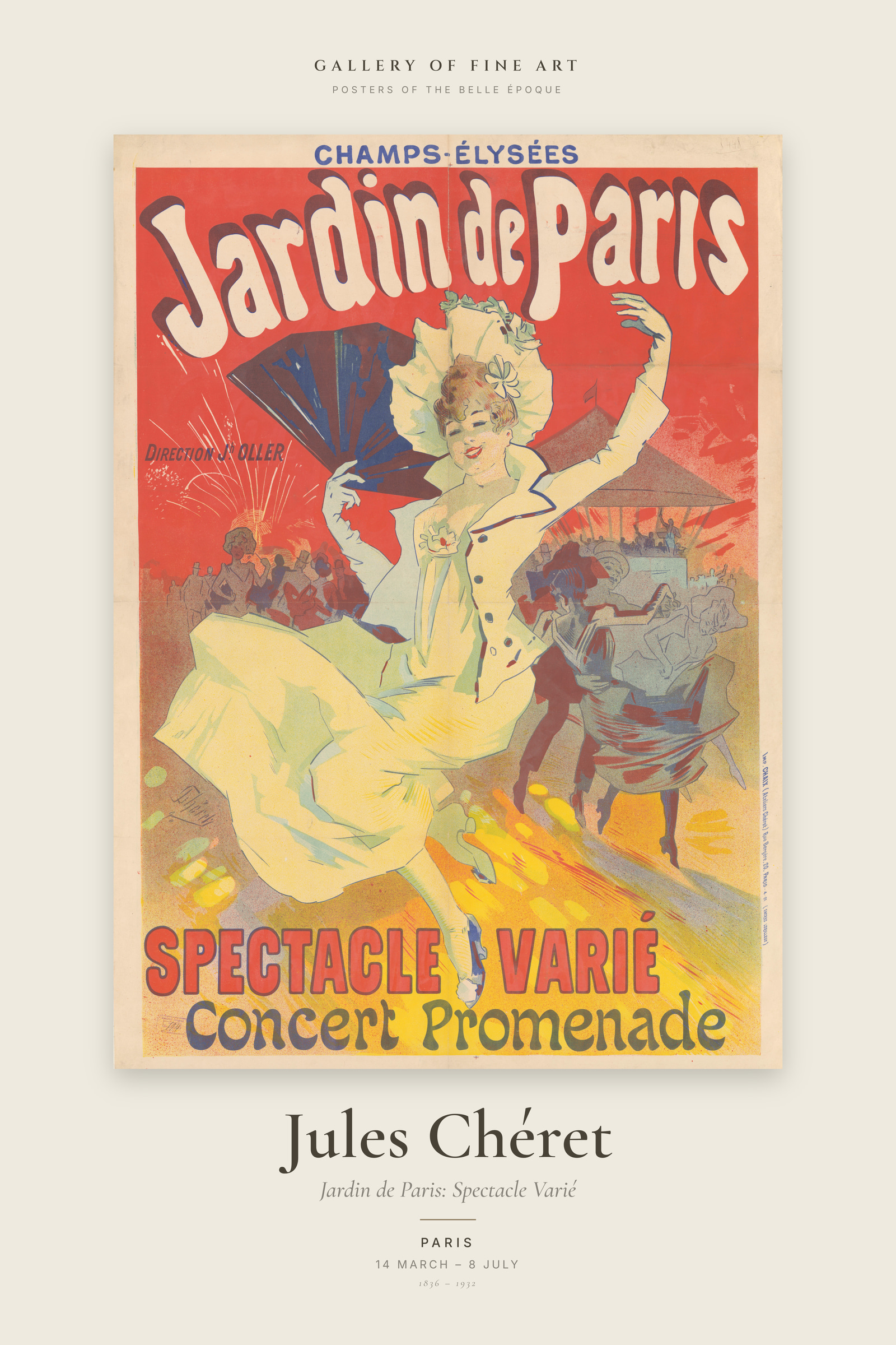 Jardin de Paris: Spectacle Varié — Exhibition Poster