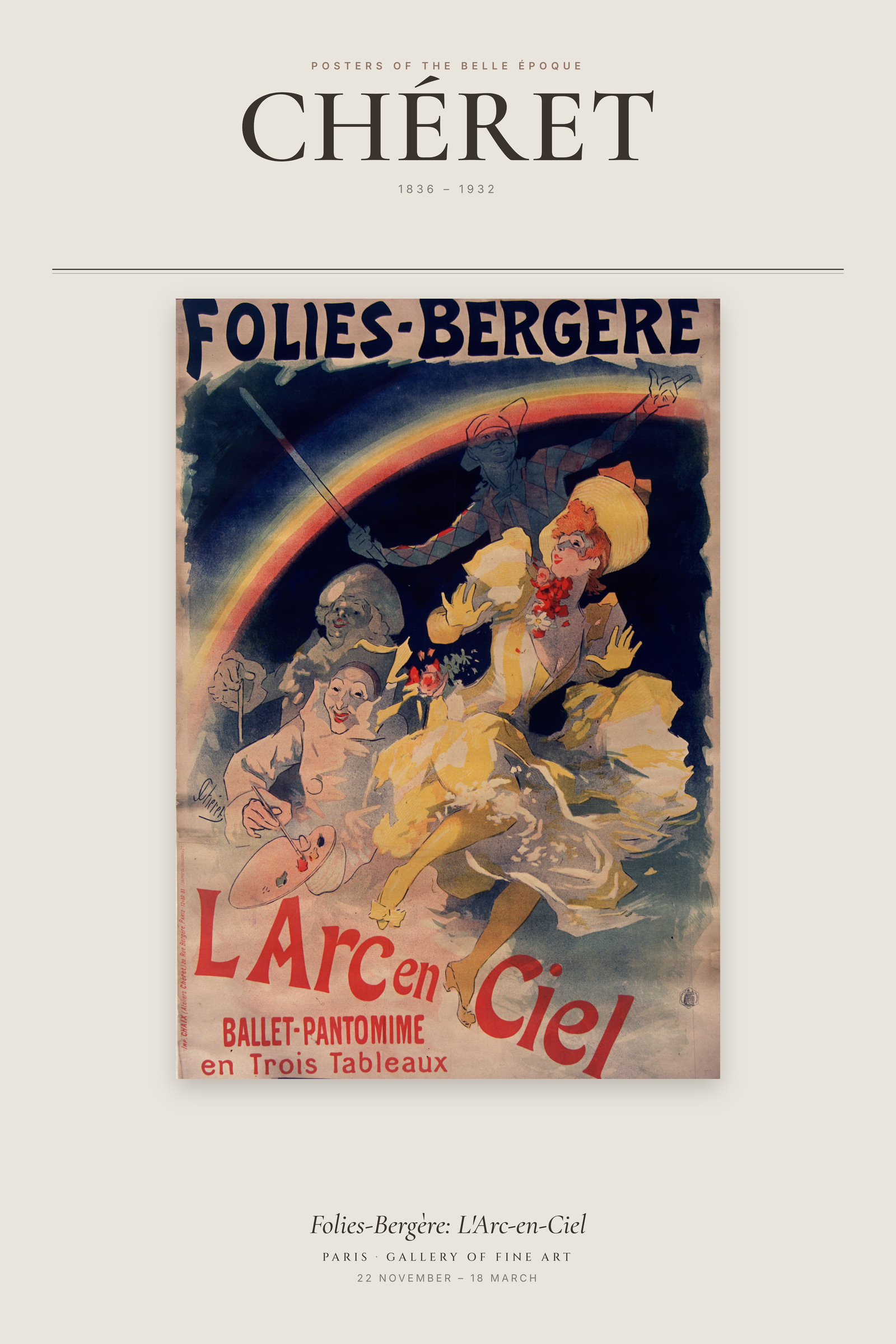 Folies-Bergère: L'Arc-en-Ciel — Exhibition Poster