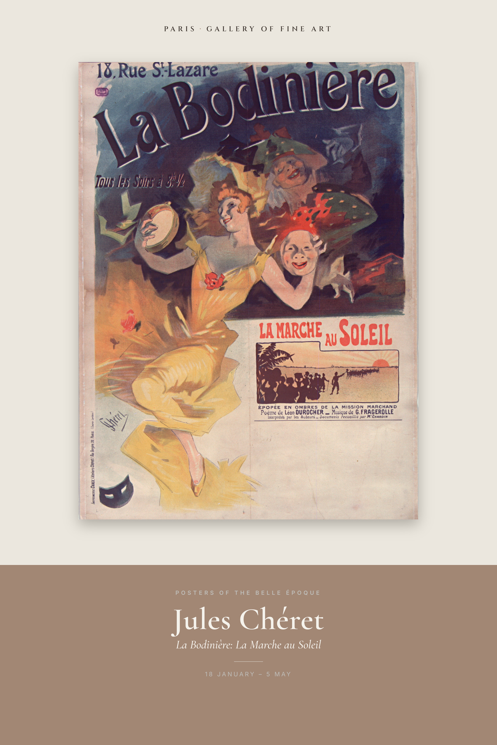 La Bodinière: La Marche au Soleil — Exhibition Poster