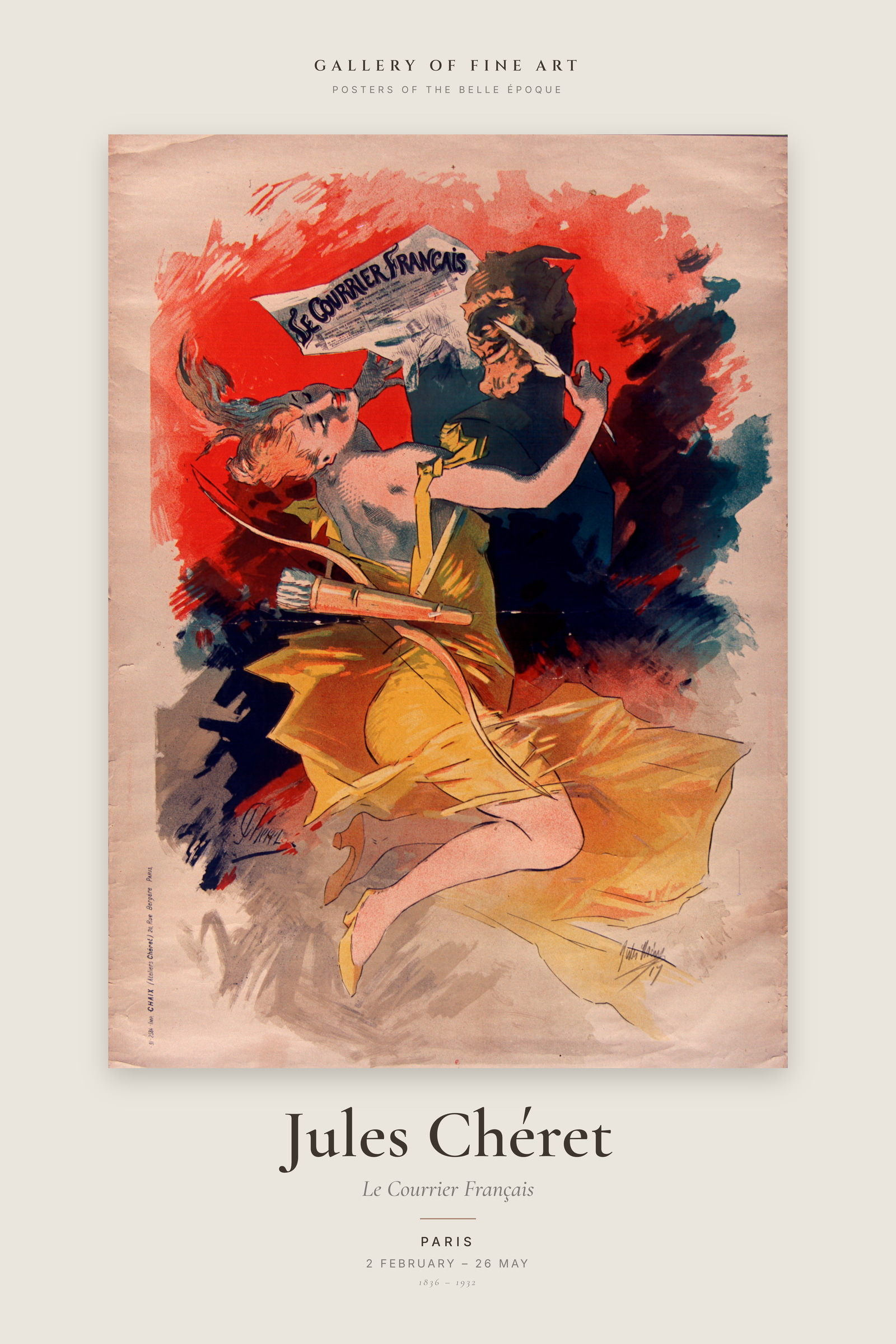 Le Courrier Français — Exhibition Poster