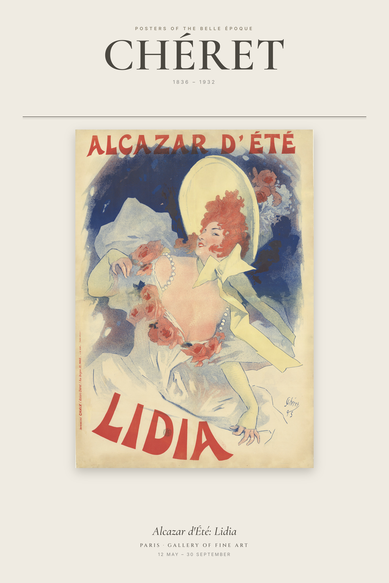 Alcazar d'Été: Lidia — Exhibition Poster