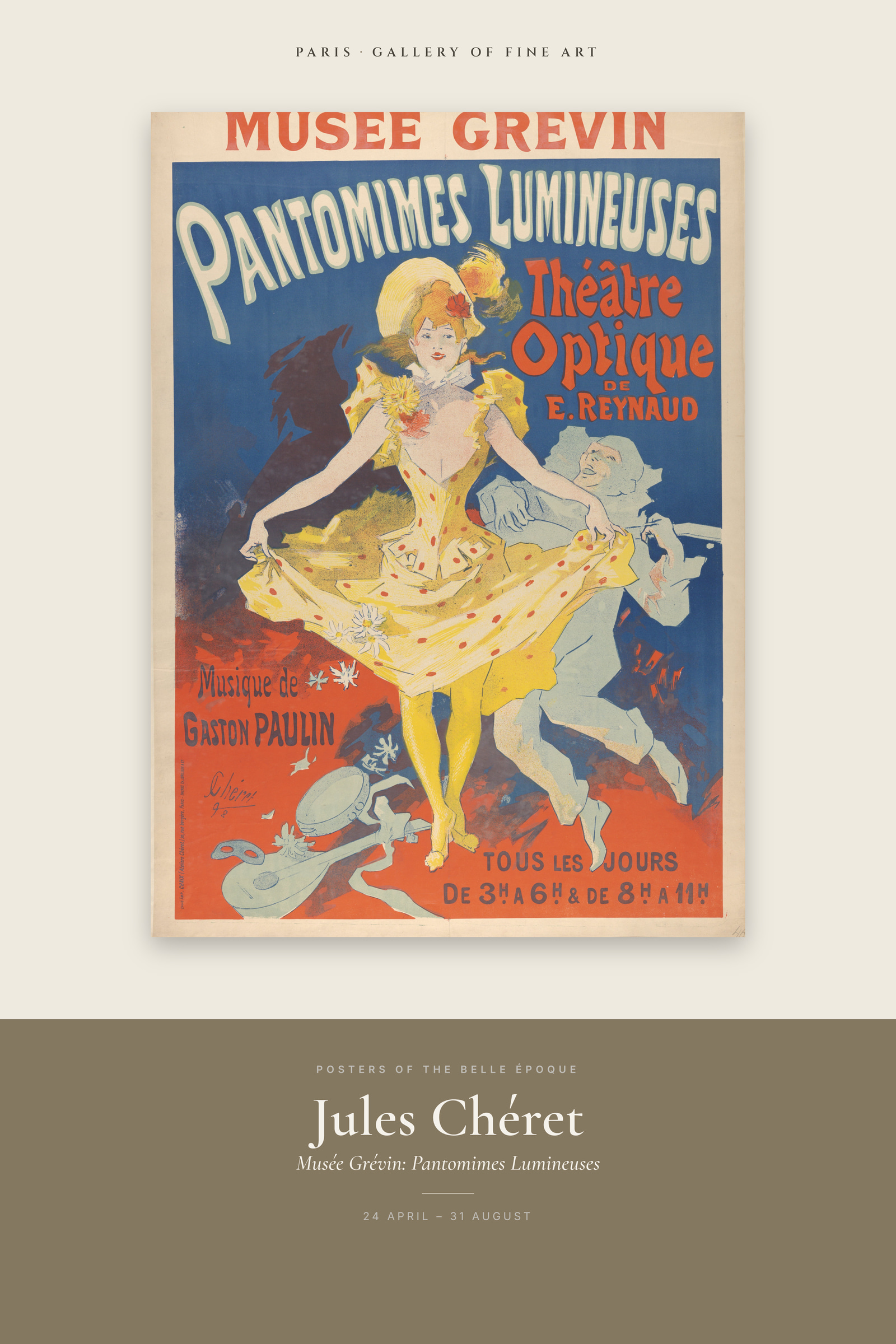 Musée Grévin: Pantomimes Lumineuses — Exhibition Poster