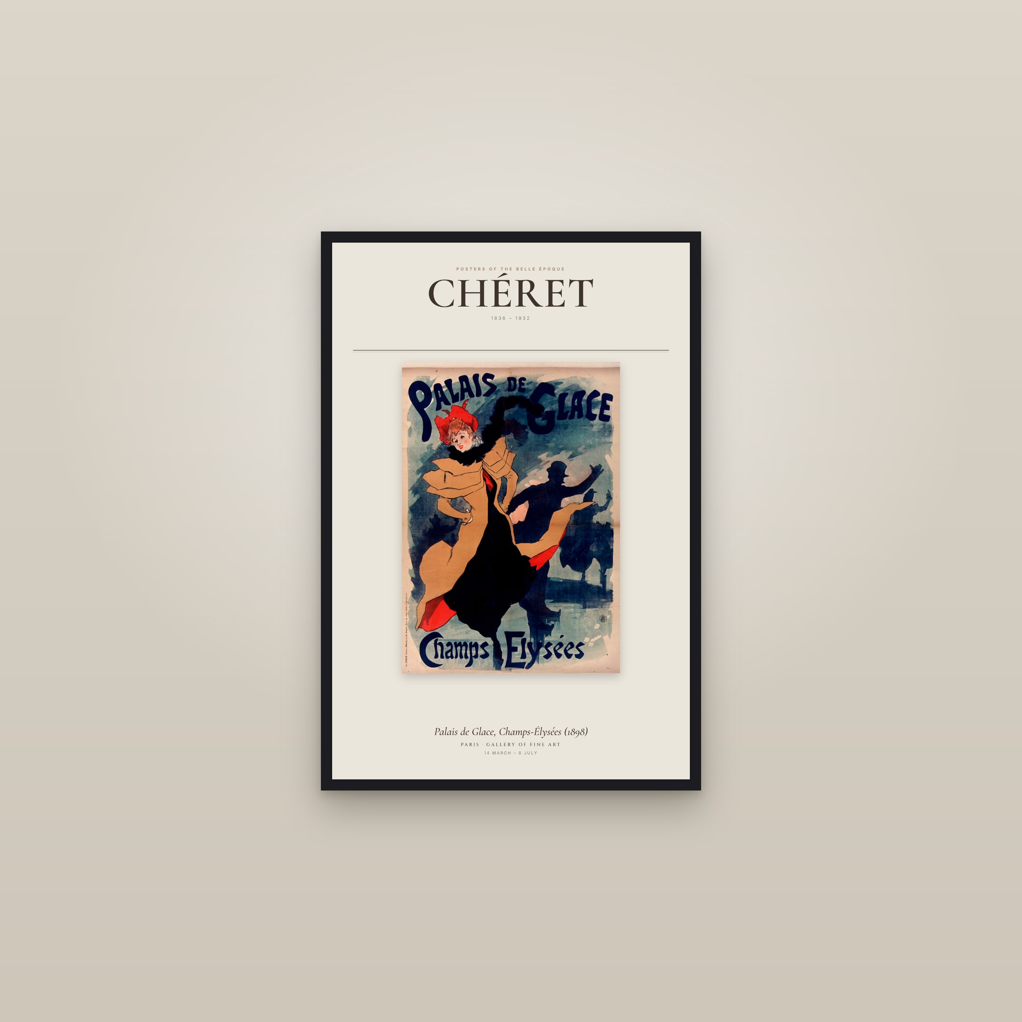 Palais de Glace, Champs-Élysées (1898) — Exhibition Poster