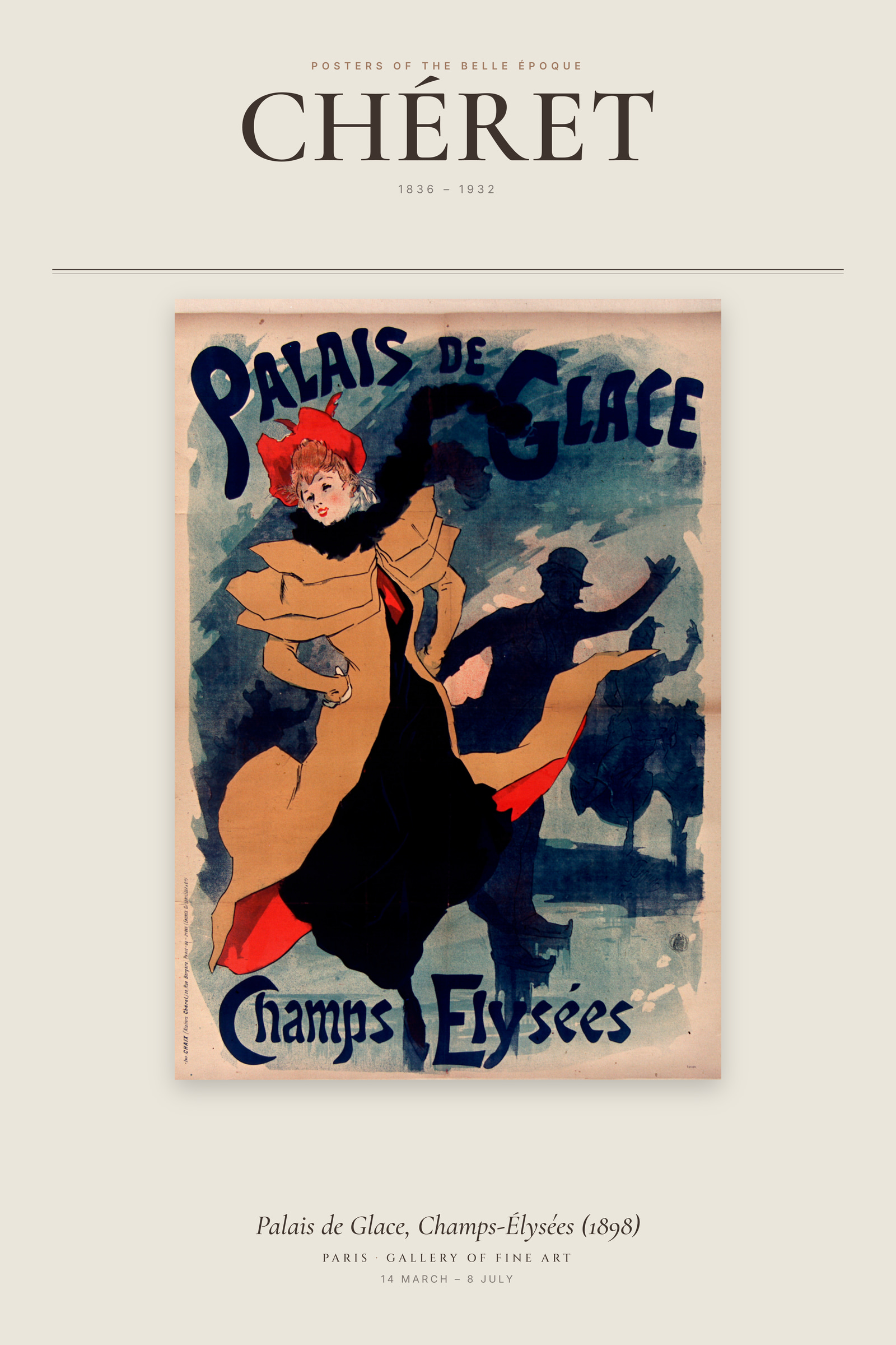 Palais de Glace, Champs-Élysées (1898) — Exhibition Poster