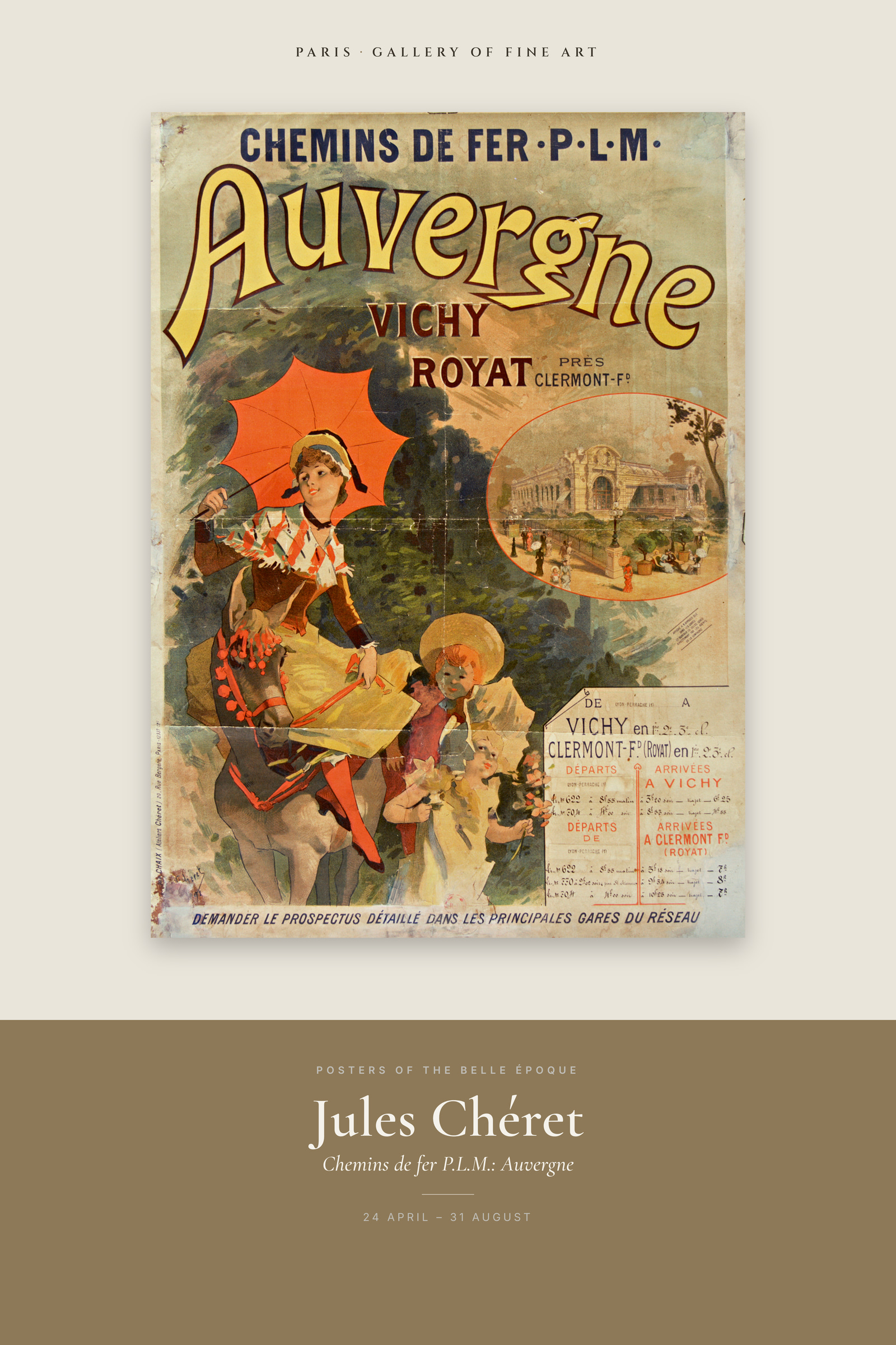 Chemins de fer P.L.M.: Auvergne — Exhibition Poster