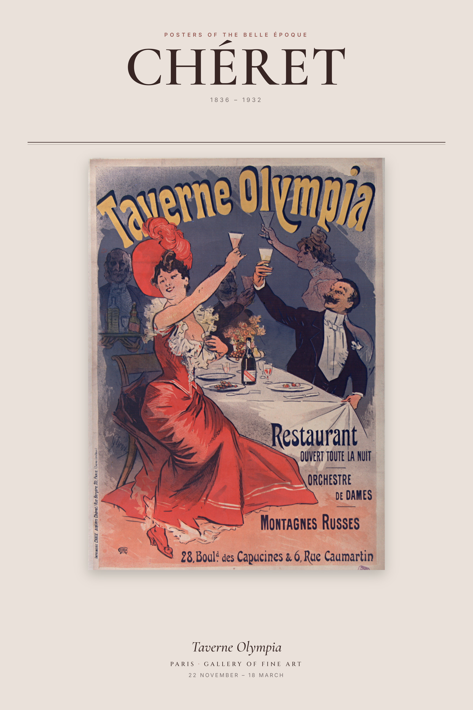 Taverne Olympia — Exhibition Poster